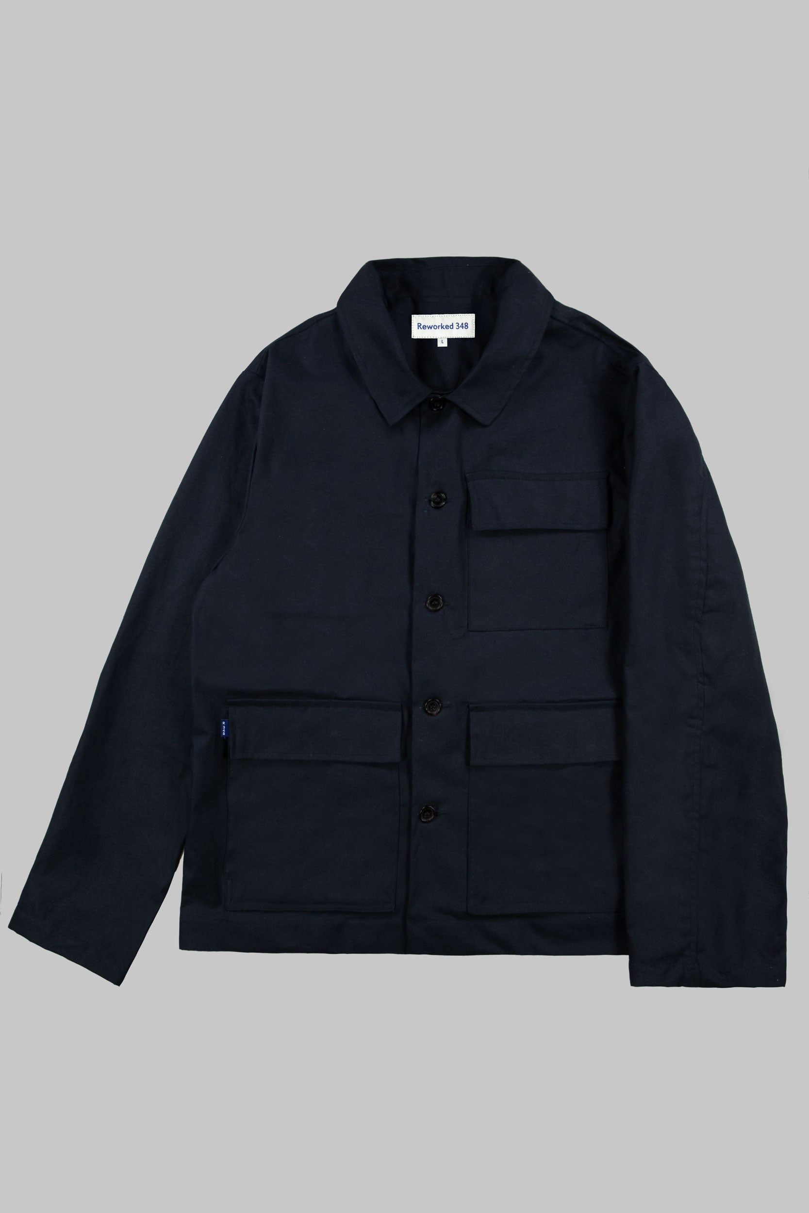 Dry Wax Serviceman Jacket Dark Blue