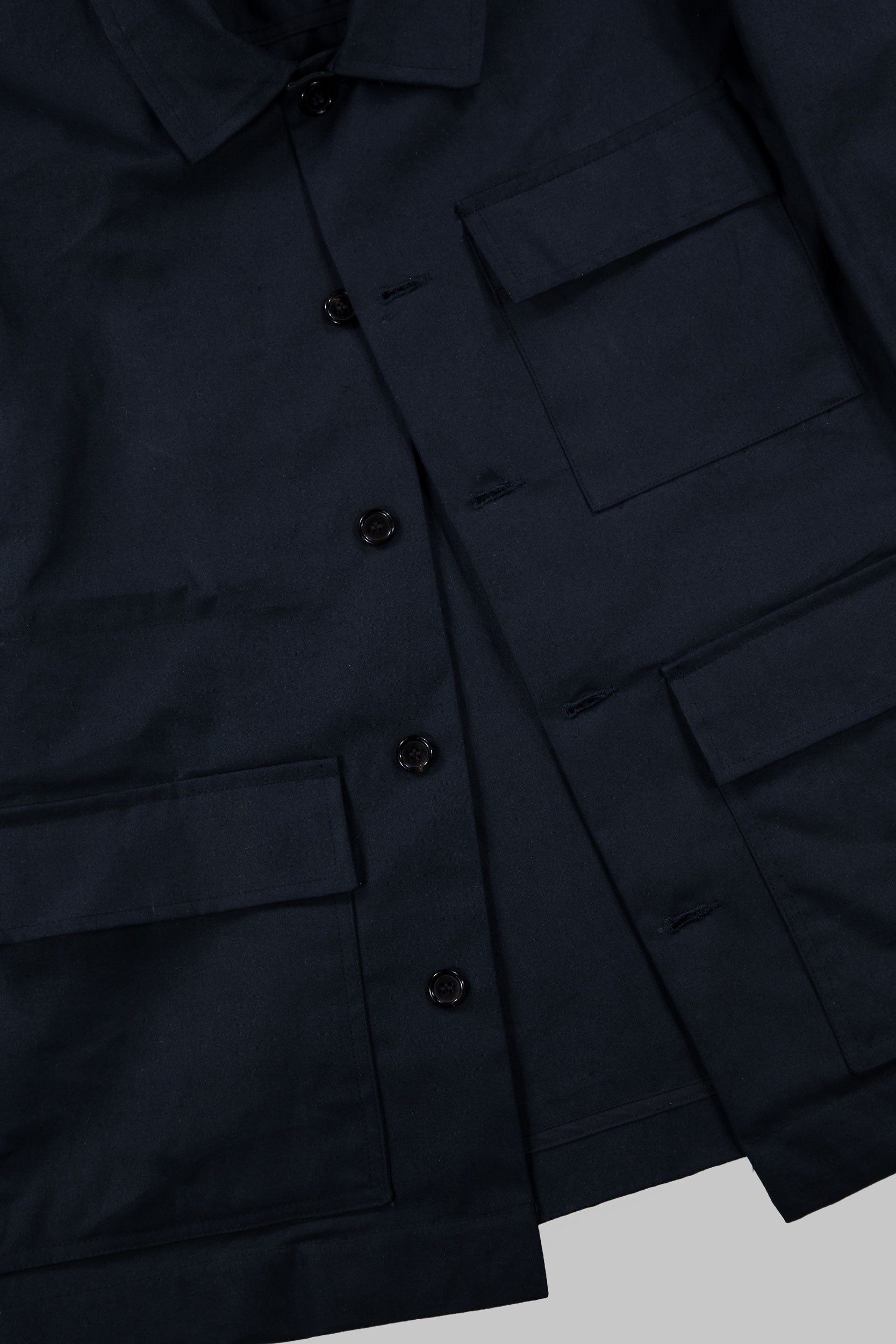 Dry Wax Serviceman Jacket Dark Blue