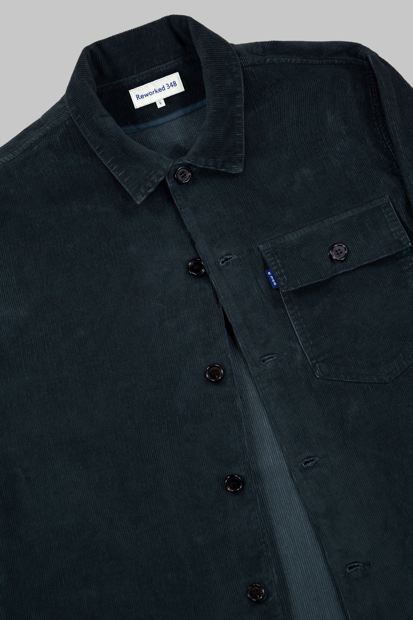 Darley Corduroy Overshirt Military Blue