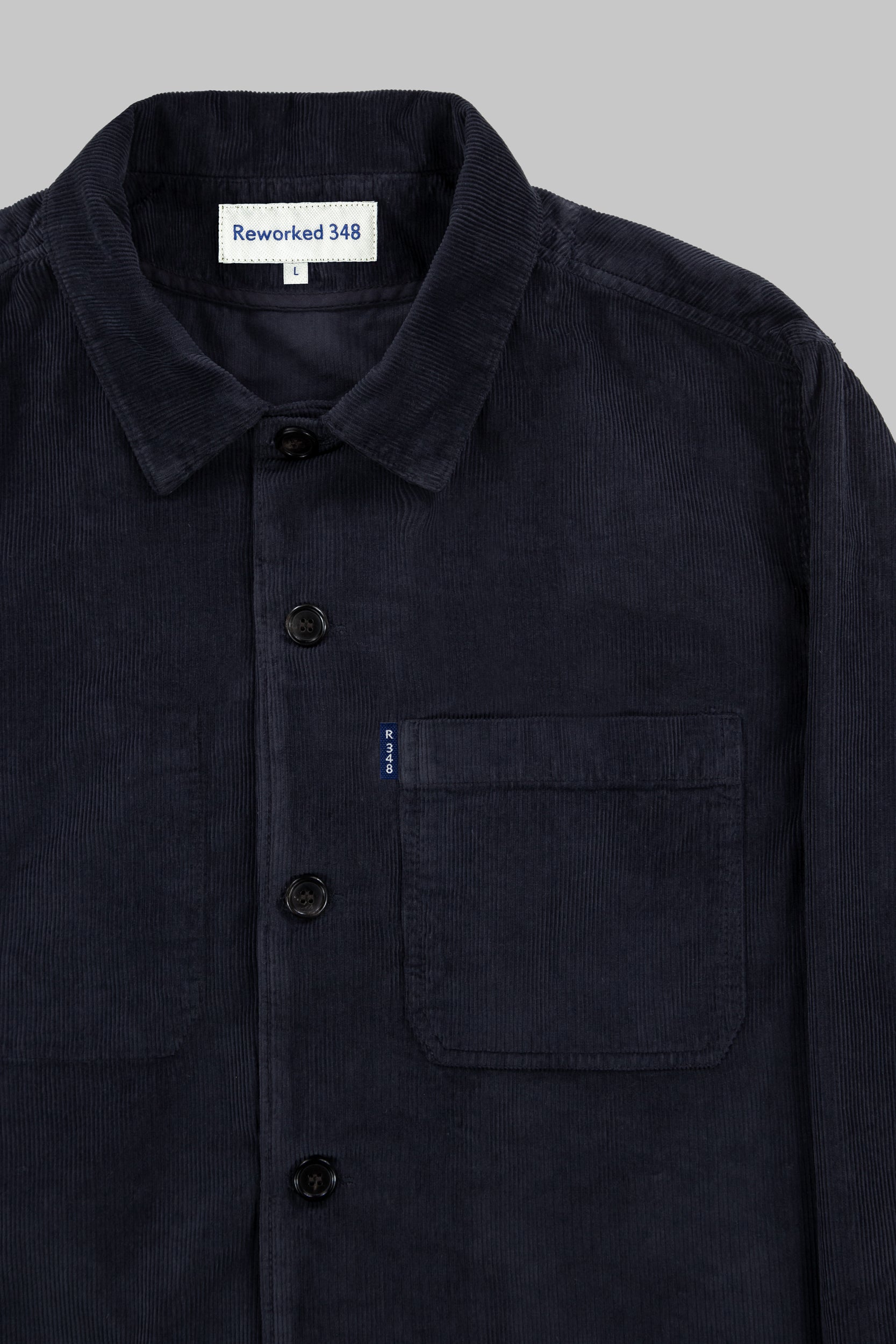 Mills Corduroy Overshirt Navy Blue
