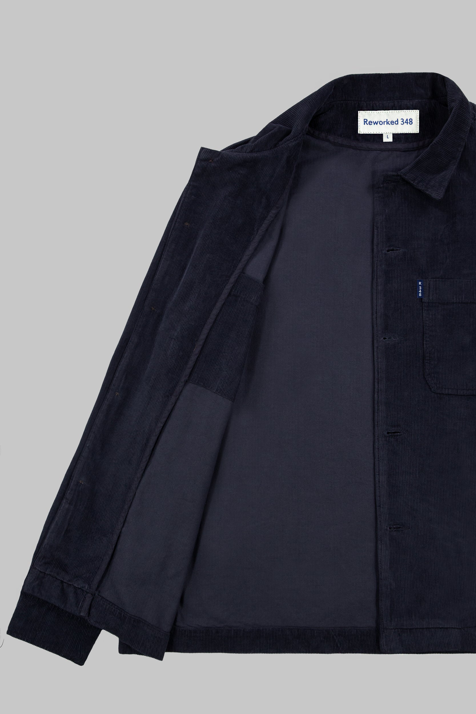 Mills Corduroy Overshirt Navy Blue