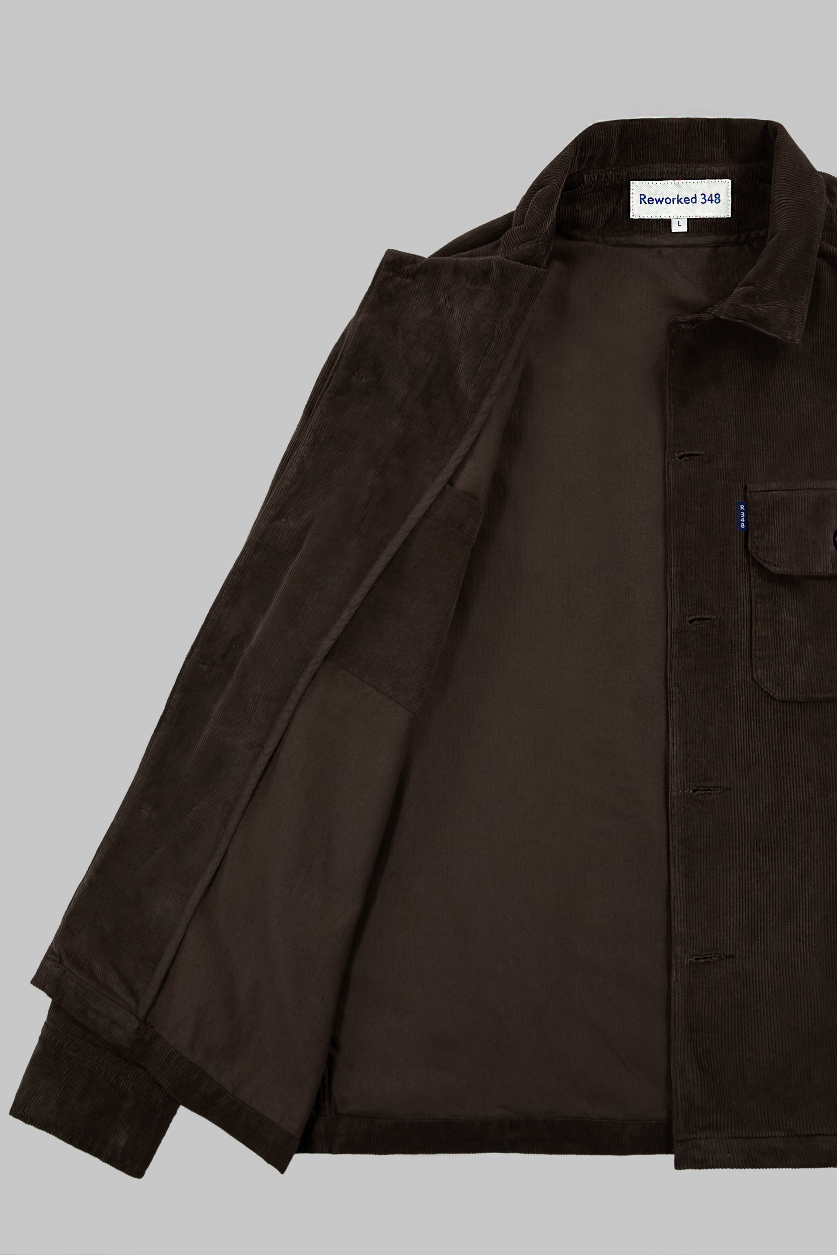 Darley Corduroy Overshirt Choco Brown