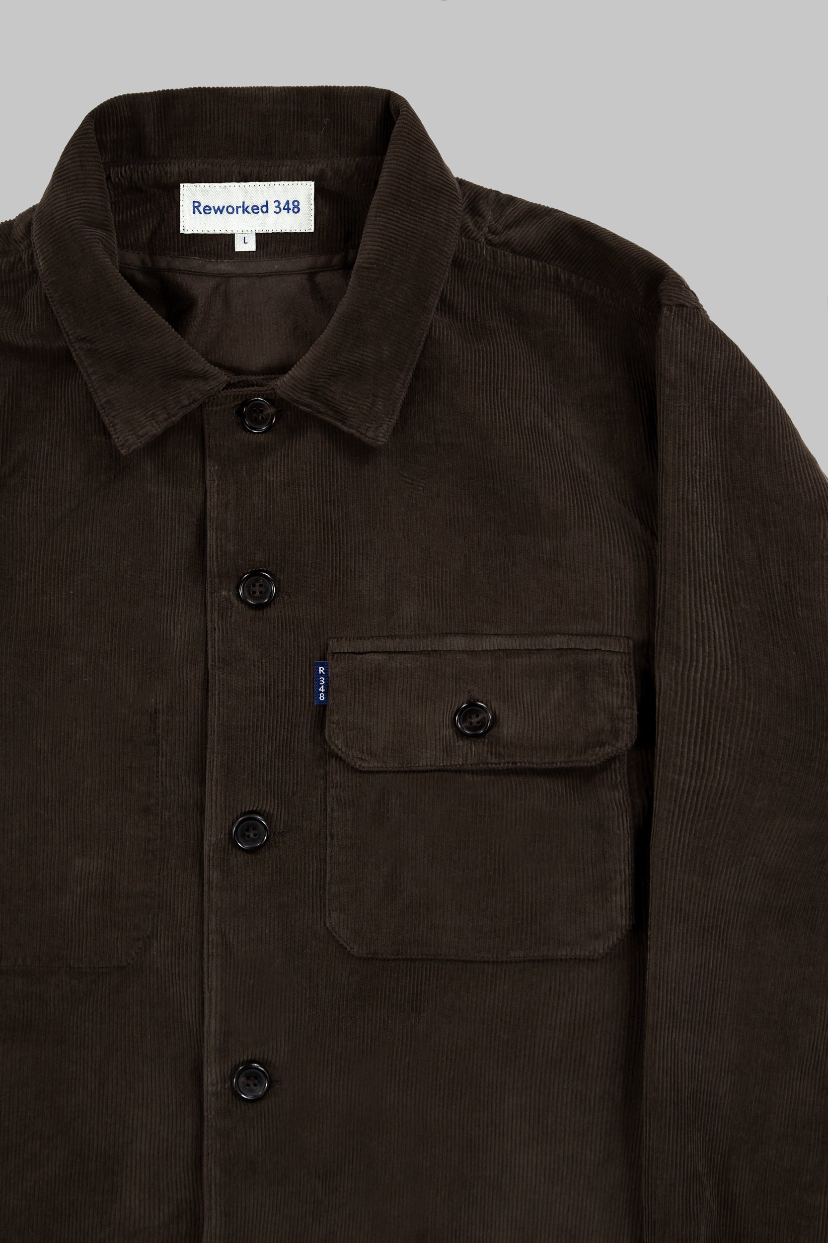 Darley Corduroy Overshirt Choco Brown
