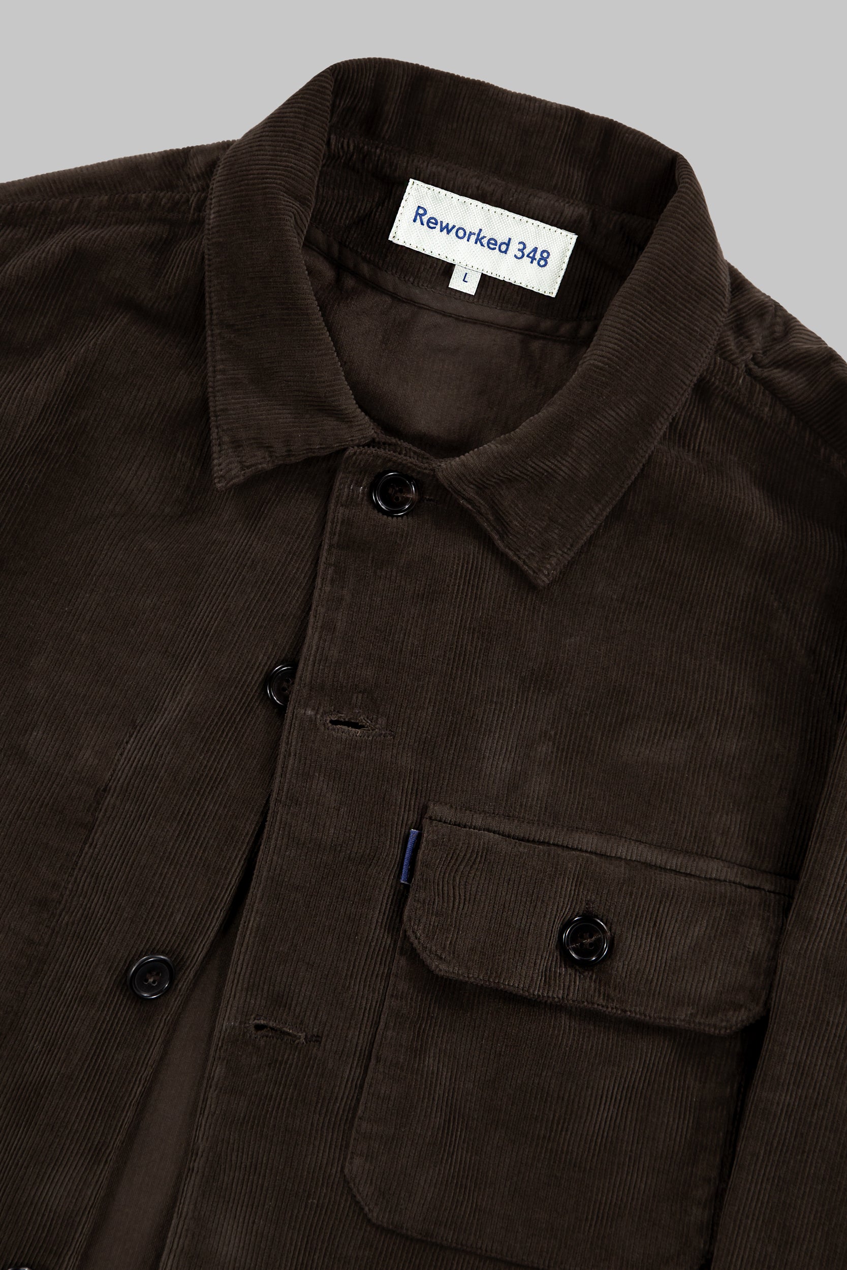 Darley Corduroy Overshirt Choco Brown