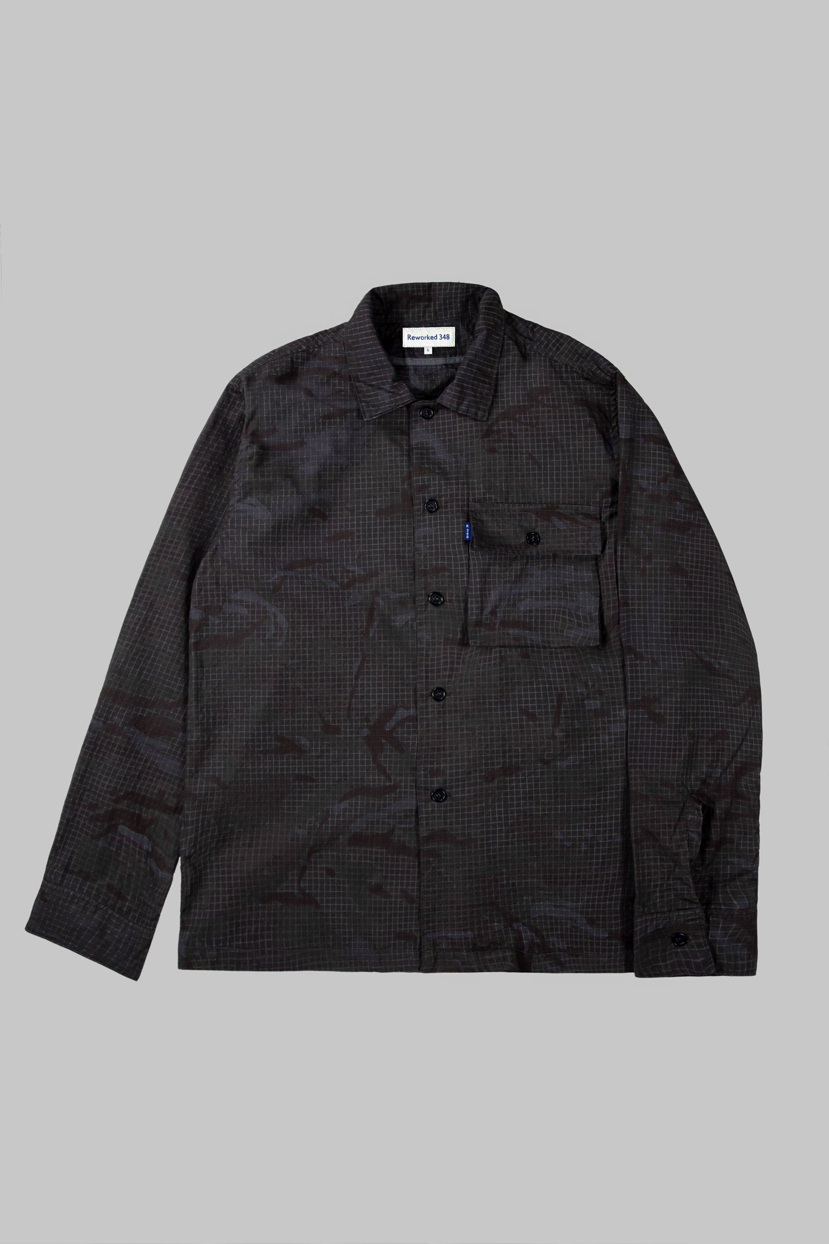 Derwent Rip-Stop Camo Shirt Darkest Khaki