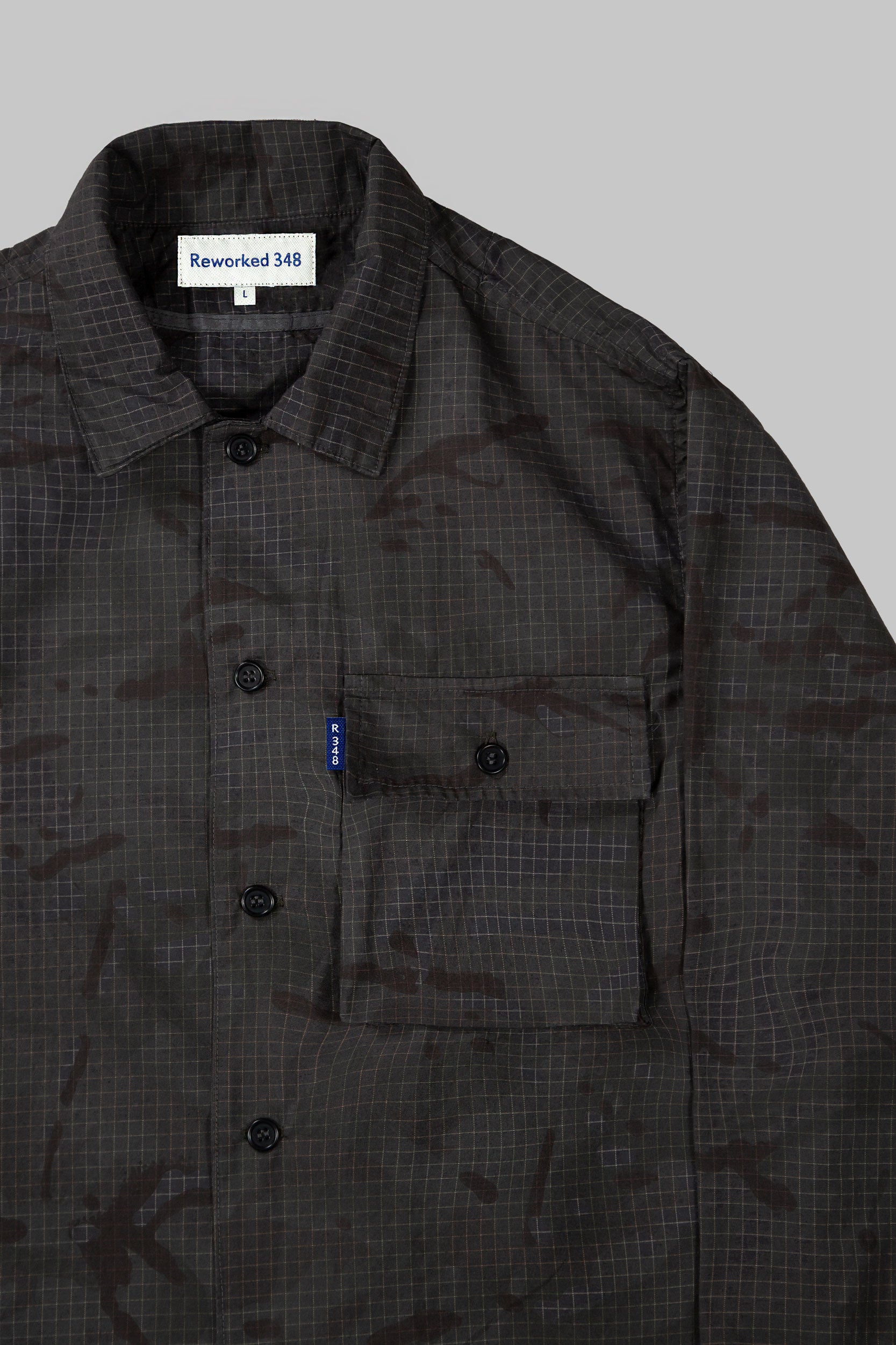 Derwent Rip-Stop Camo Shirt Darkest Khaki