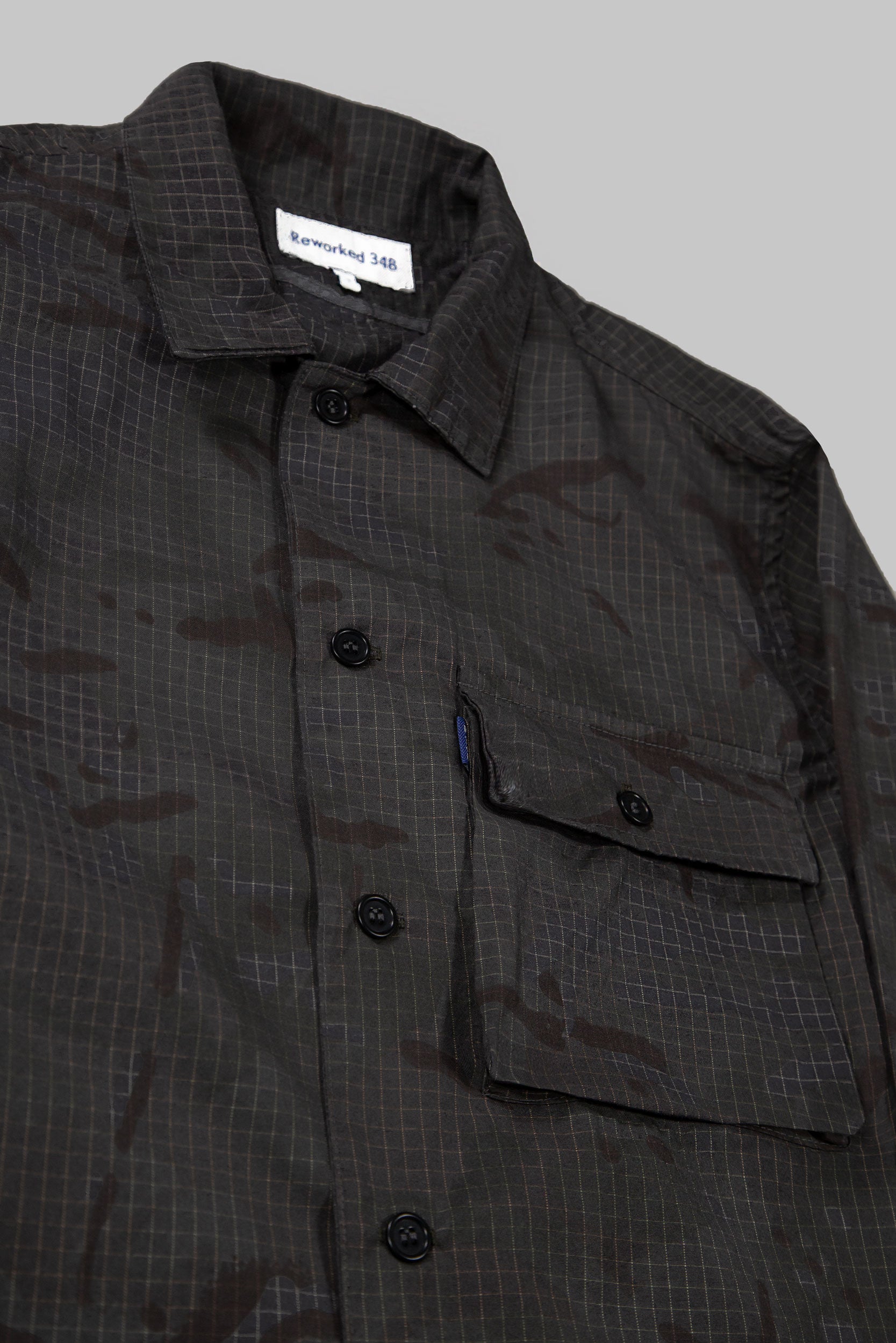 Derwent Rip-Stop Camo Shirt Darkest Khaki
