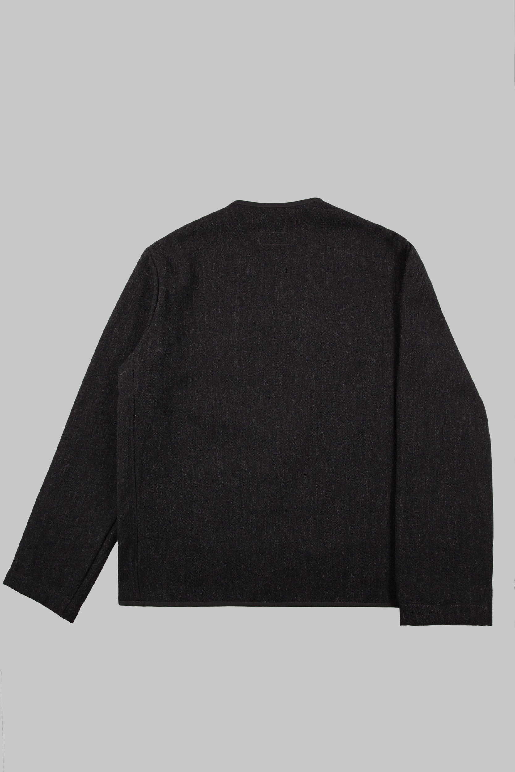 CRD Wool Button Jacket Charcoal