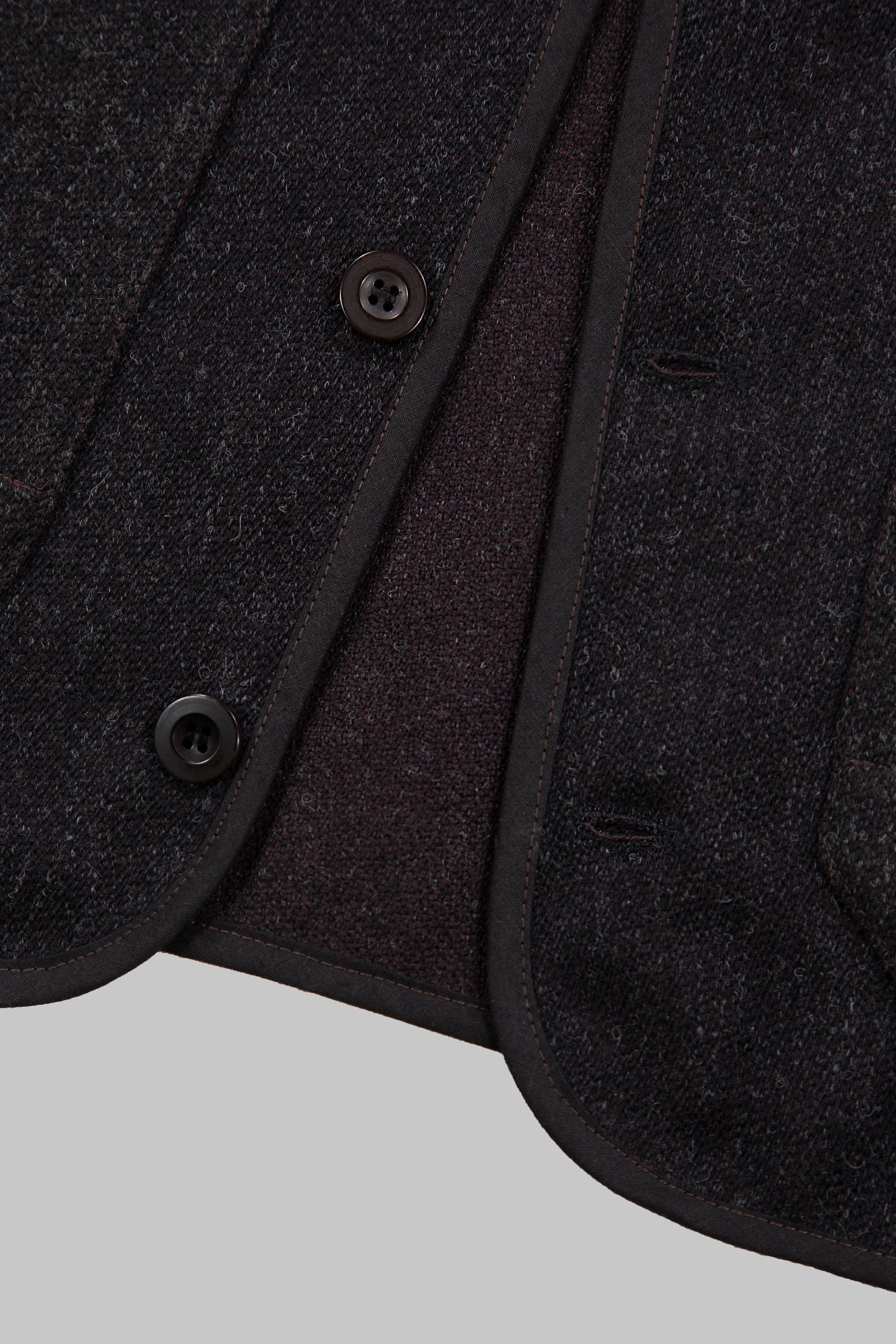 CRD Wool Button Jacket Charcoal