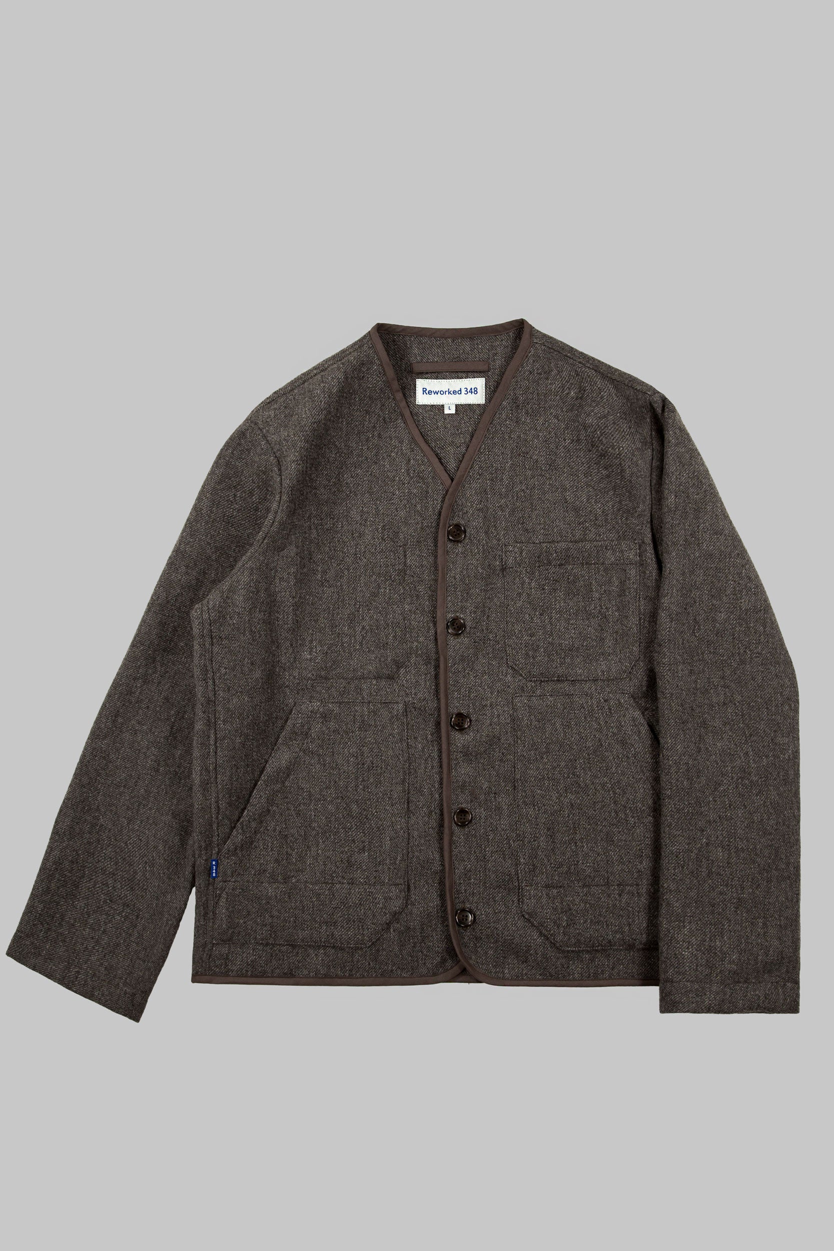CRD Wool Button Jacket Oatmeal