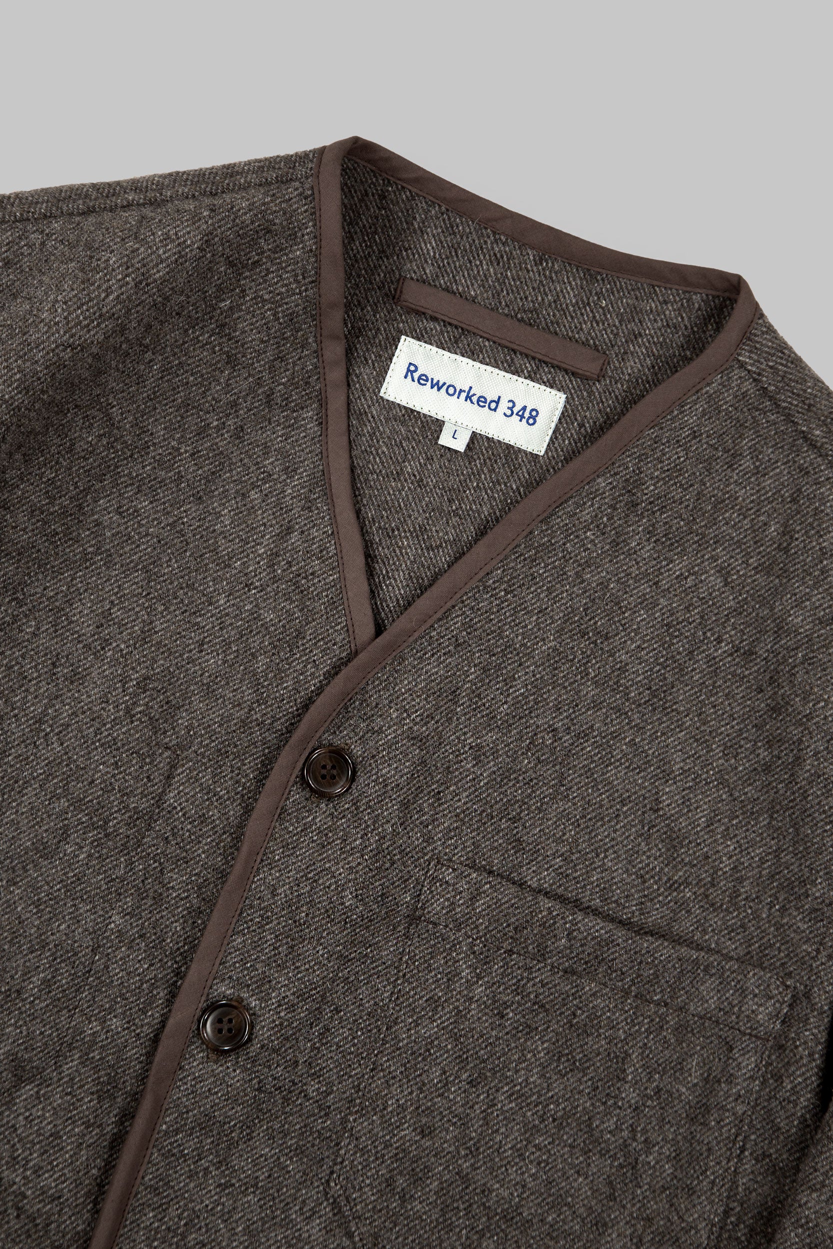 CRD Wool Button Jacket Oatmeal