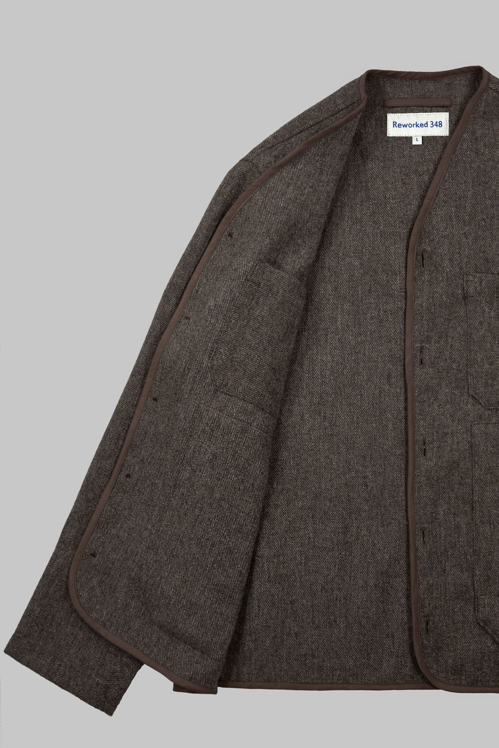 CRD Wool Button Jacket Oatmeal