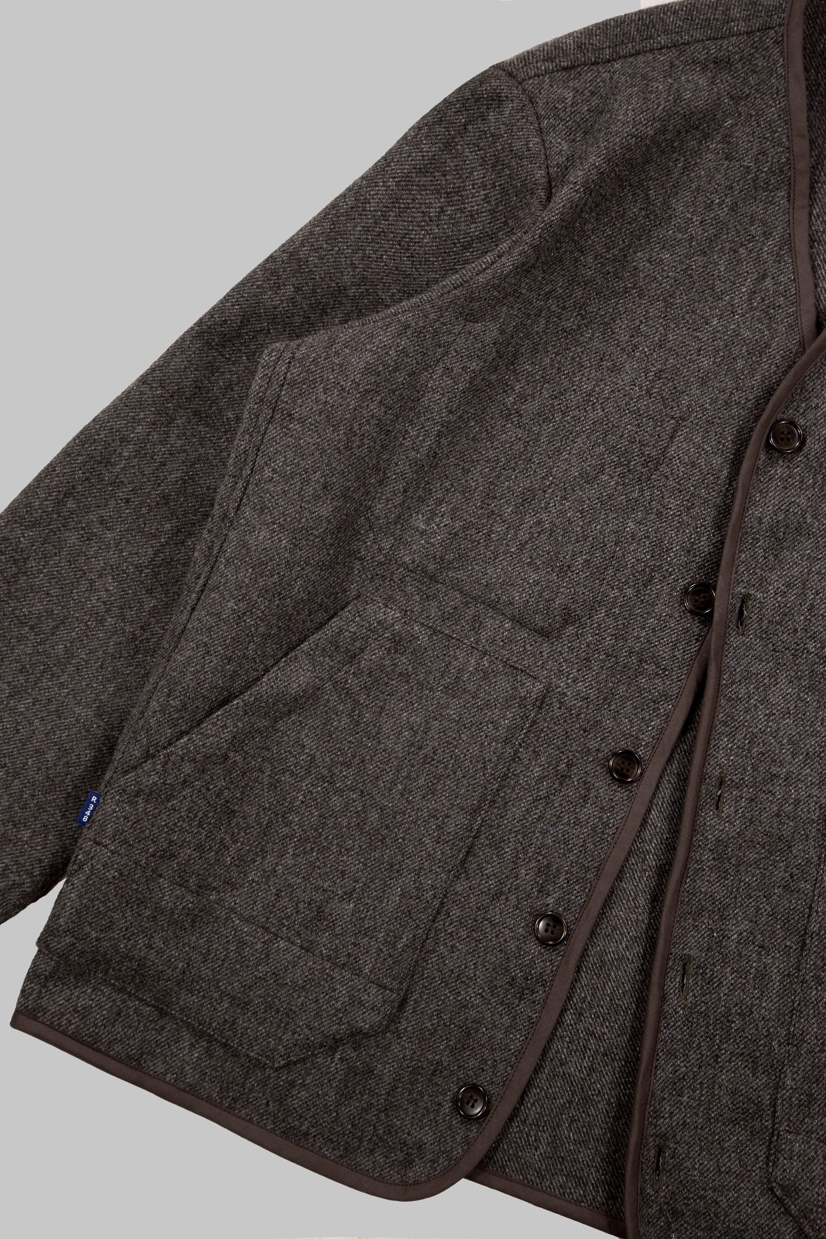 CRD Wool Button Jacket Oatmeal