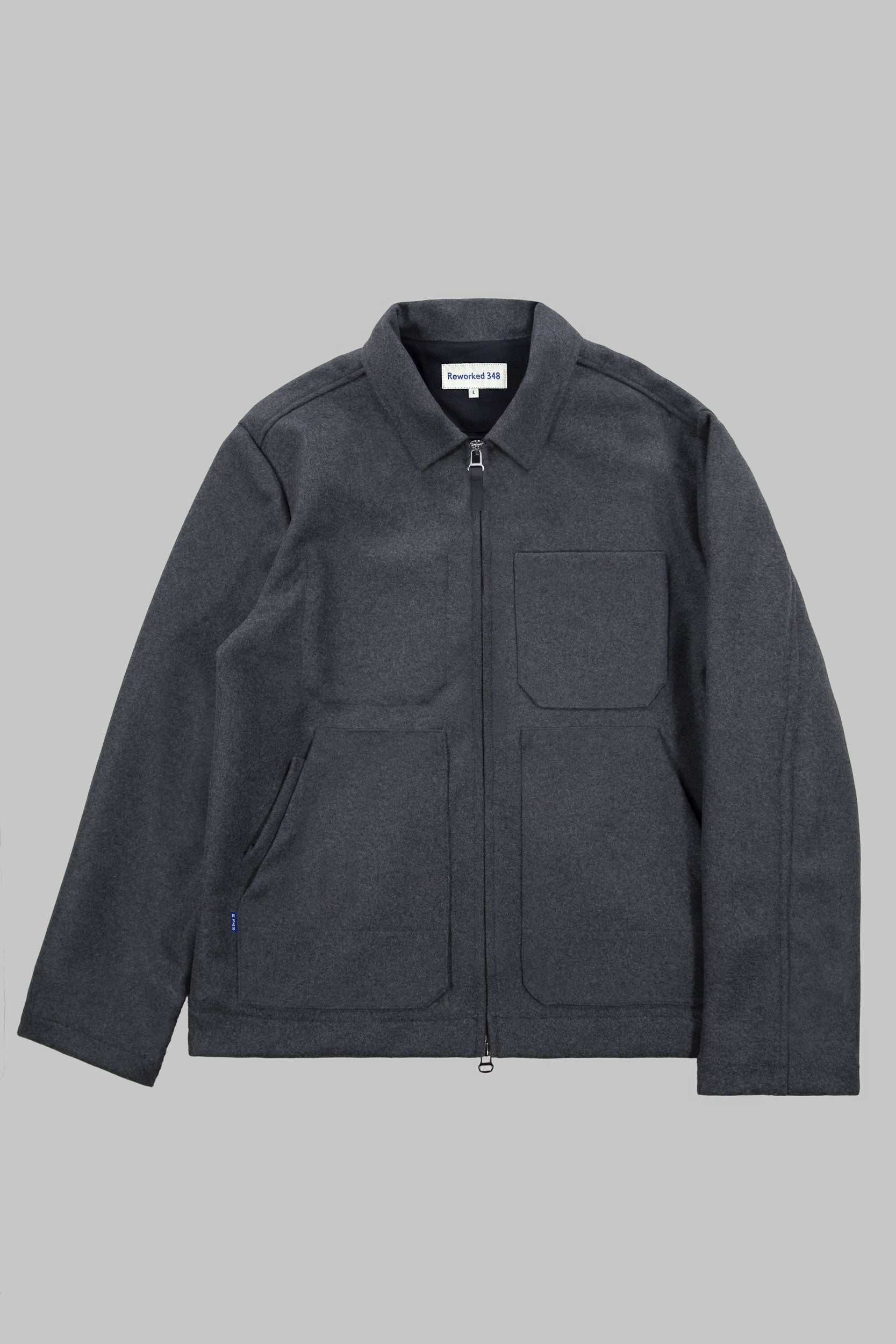 Works Wool Jacket Flat Grey