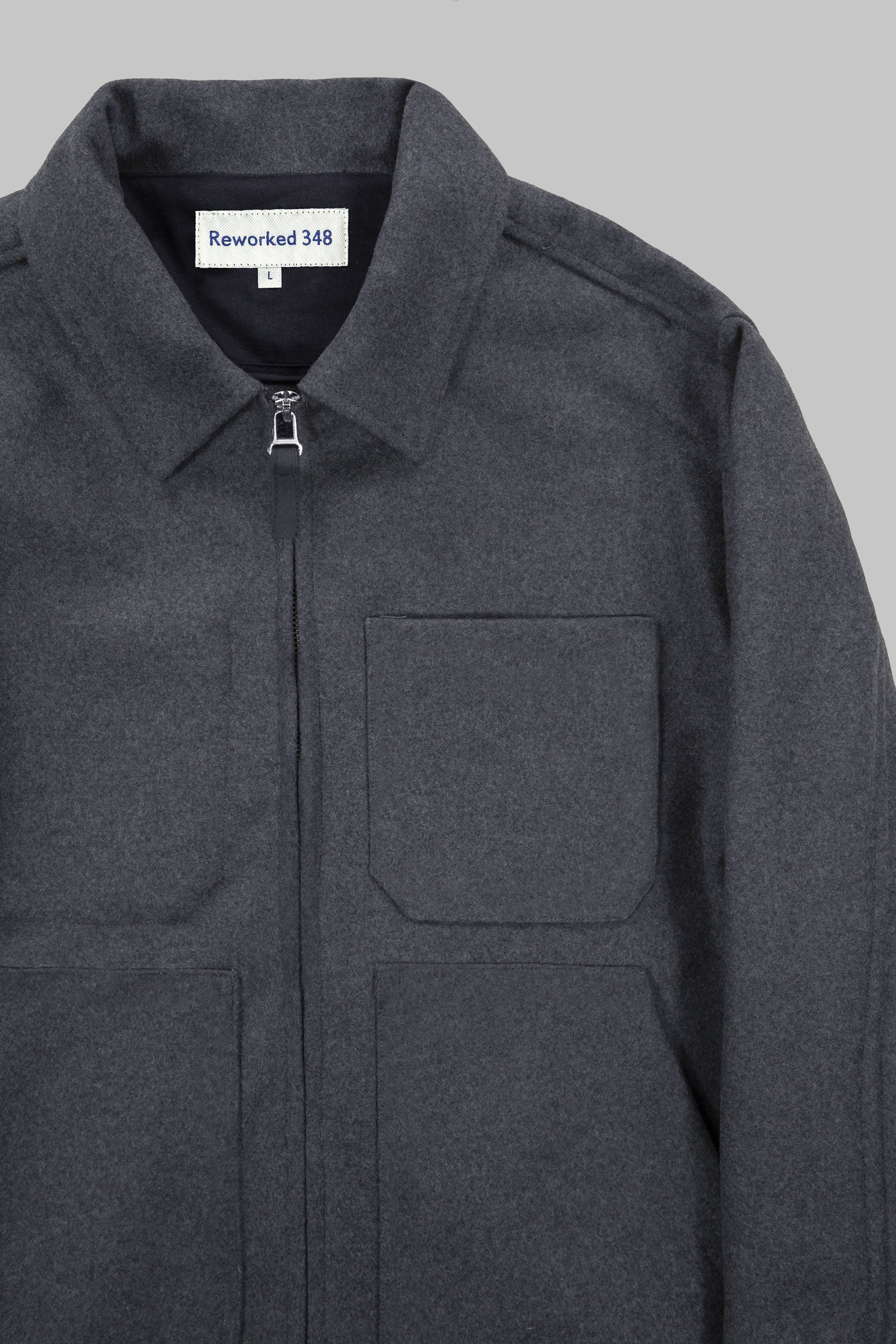 Works Wool Jacket Flat Grey