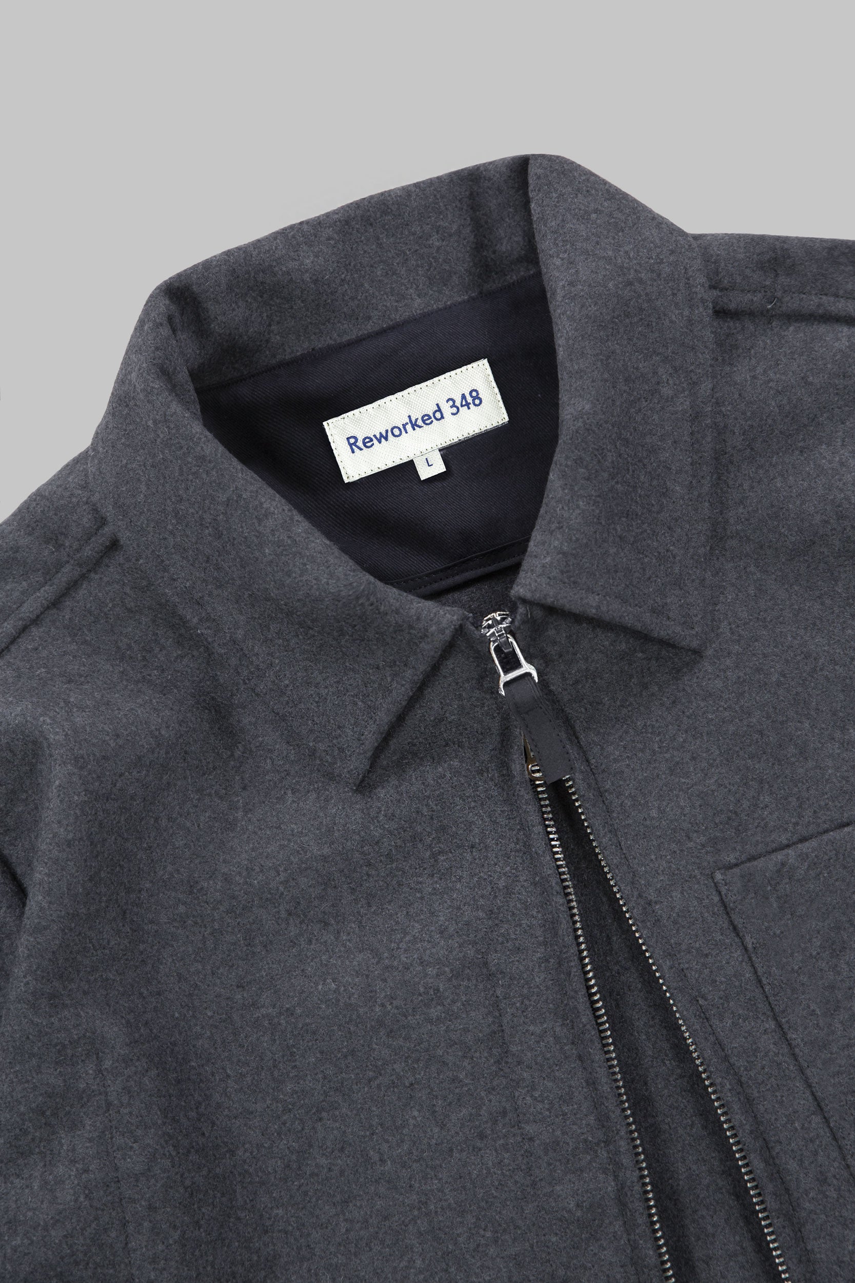 Works Wool Jacket Flat Grey