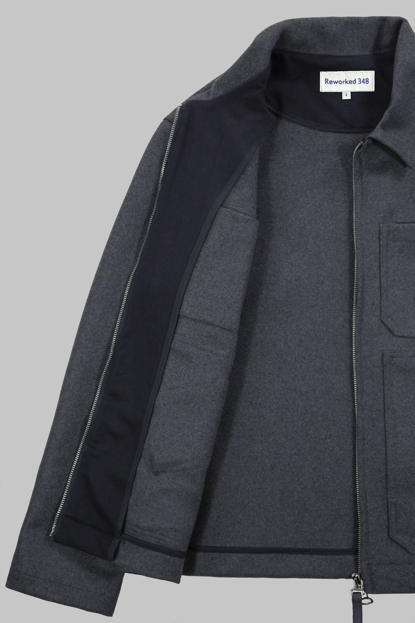 Works Wool Jacket Flat Grey