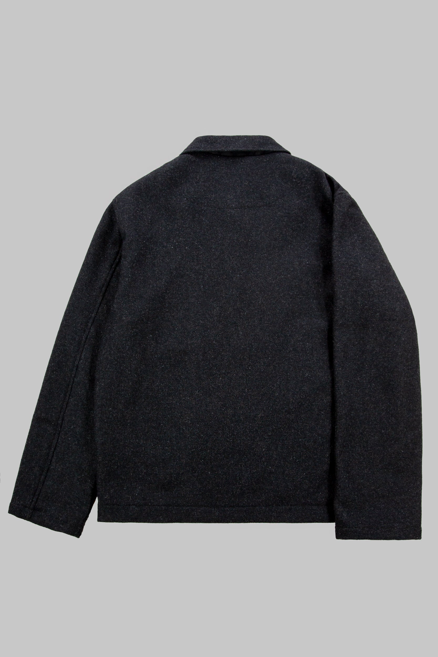 Works Wool Button Jacket Charcoal