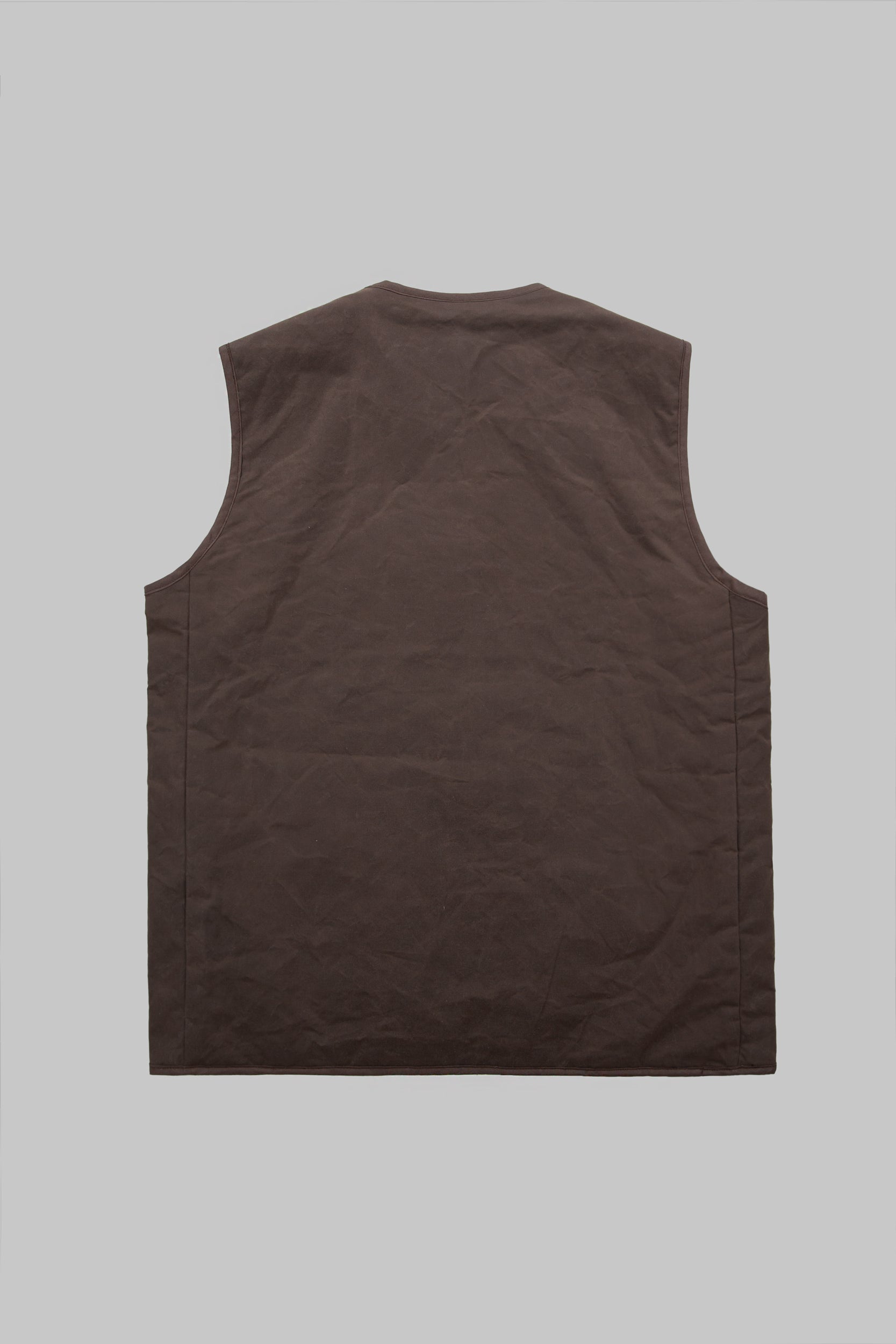 Kedleston Dry Wax Quilted V Vest Mocha