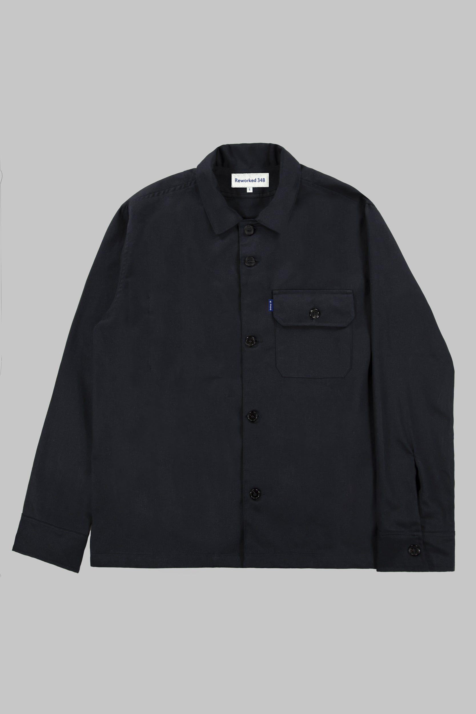 Darley Twill Overshirt Dark Navy Blue
