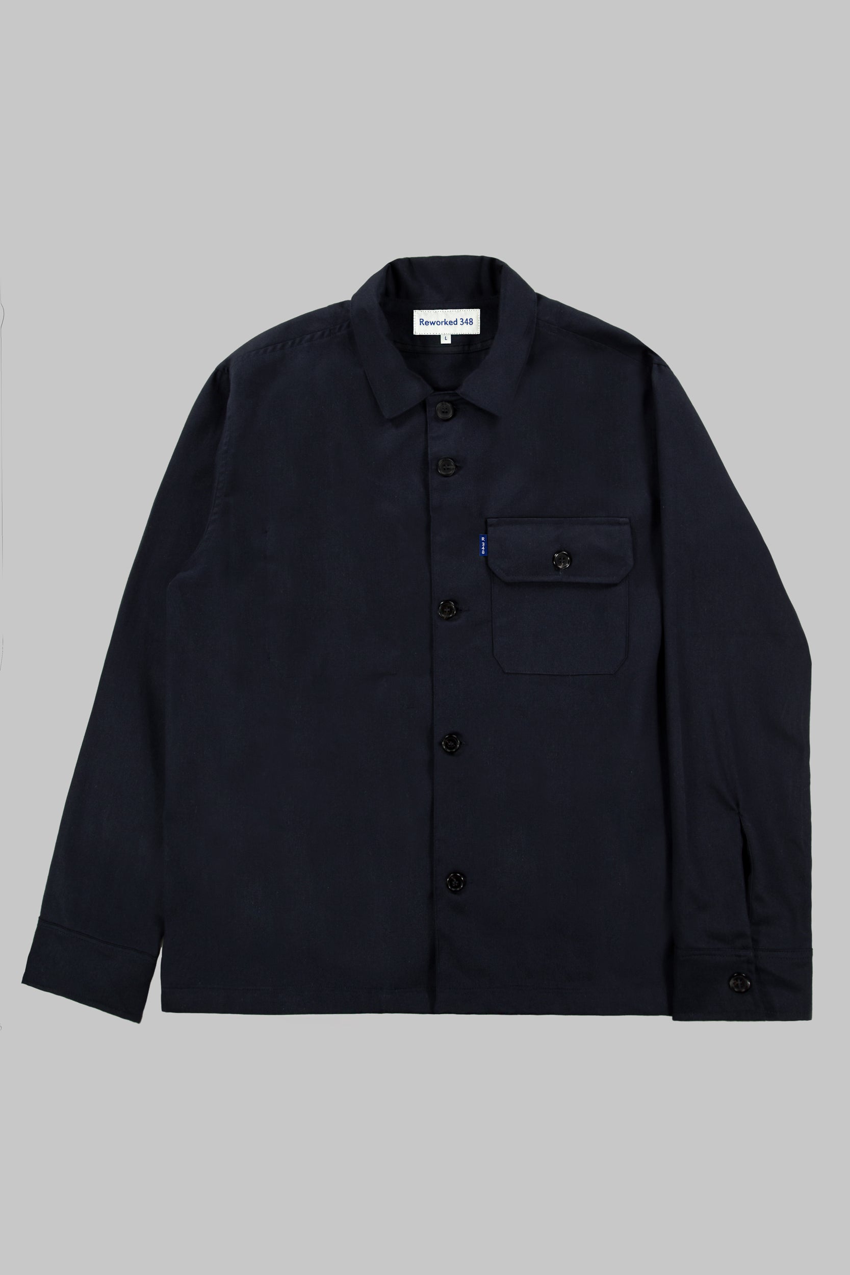 Darley Twill Overshirt Dark Navy Blue