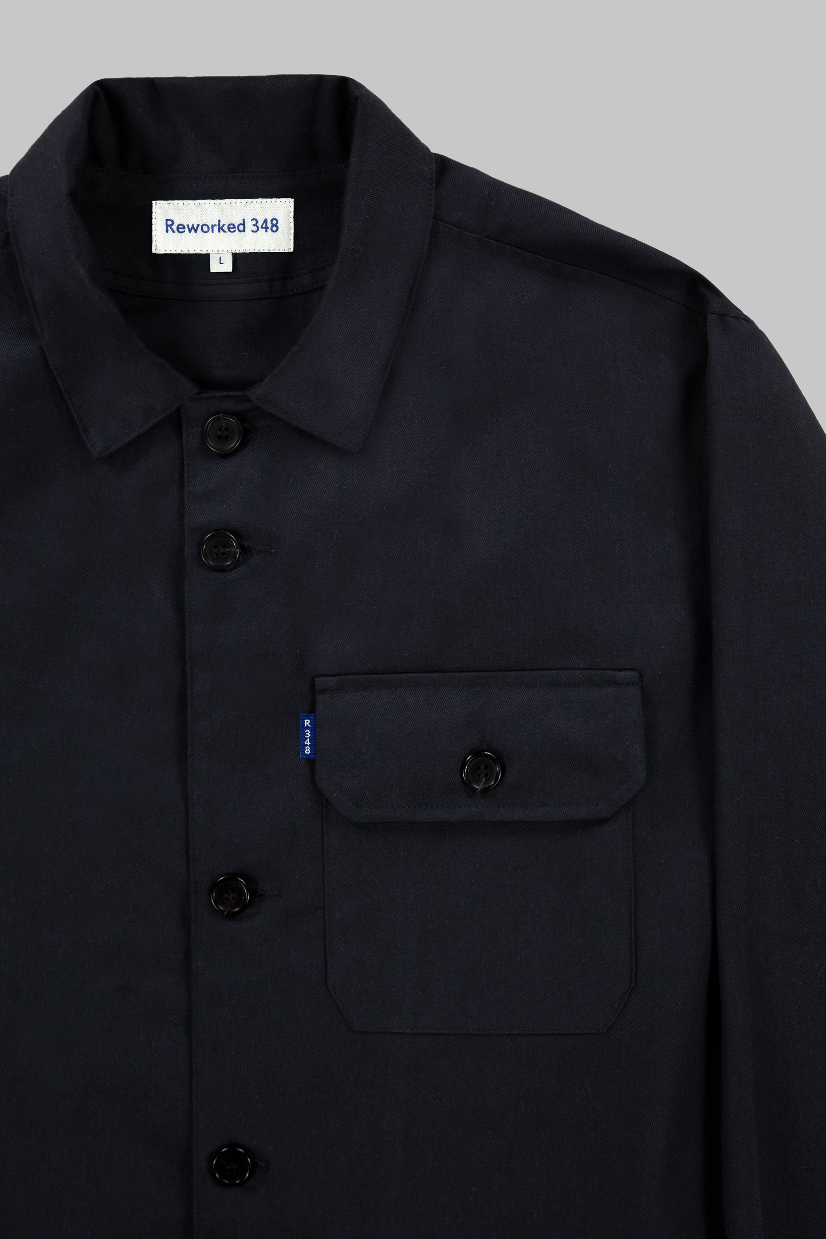Darley Twill Overshirt Dark Navy Blue