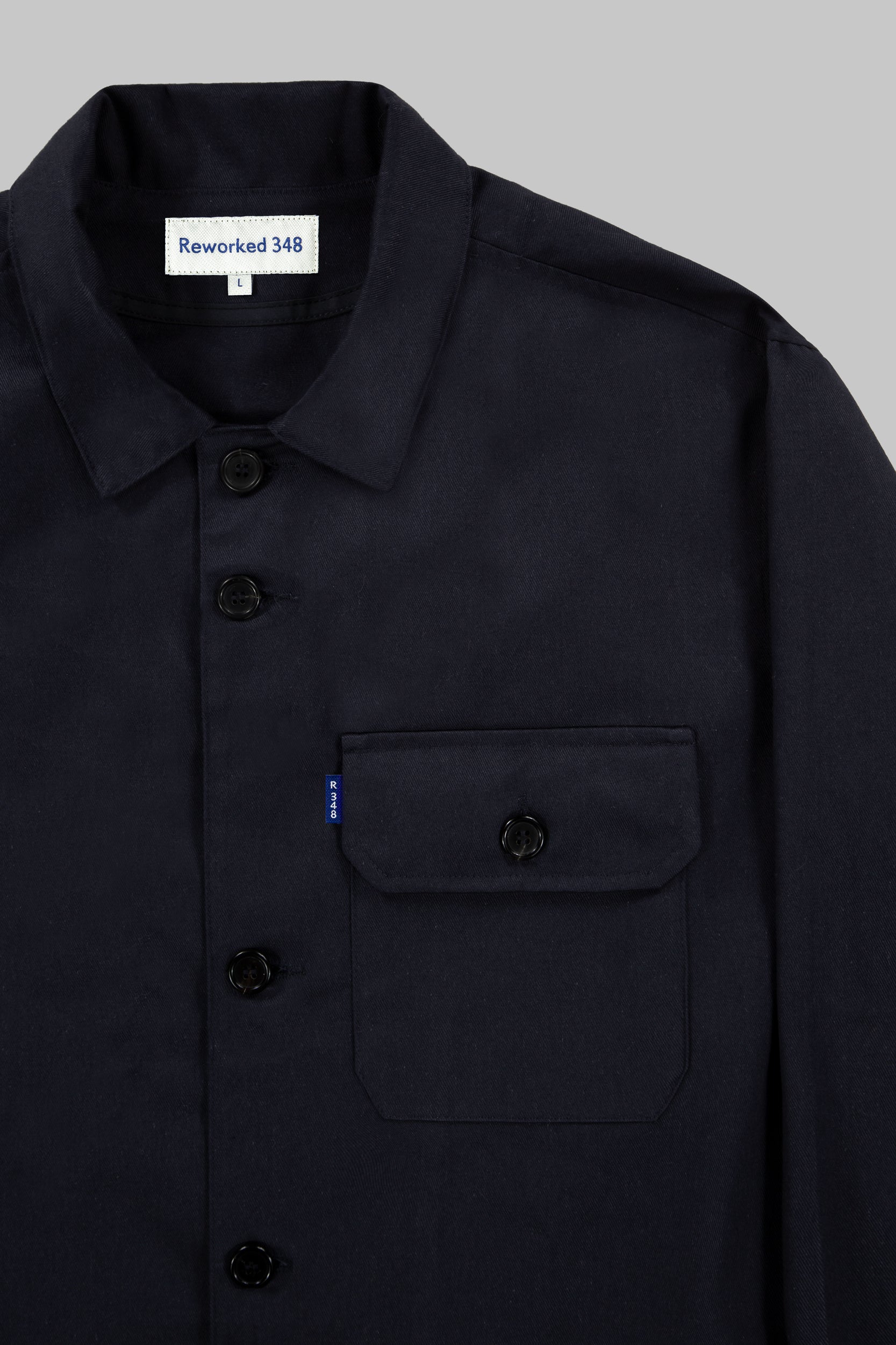 Darley Twill Overshirt Dark Navy Blue