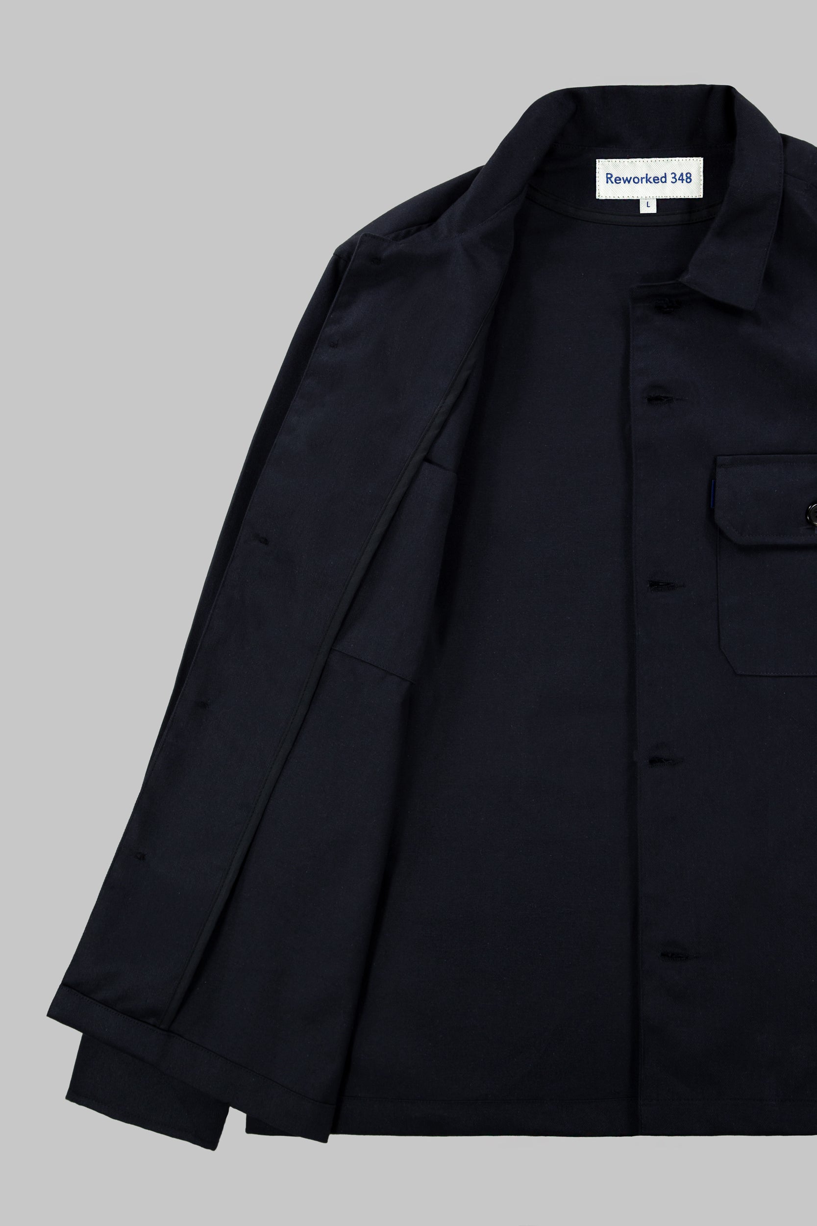 Darley Twill Overshirt Dark Navy Blue