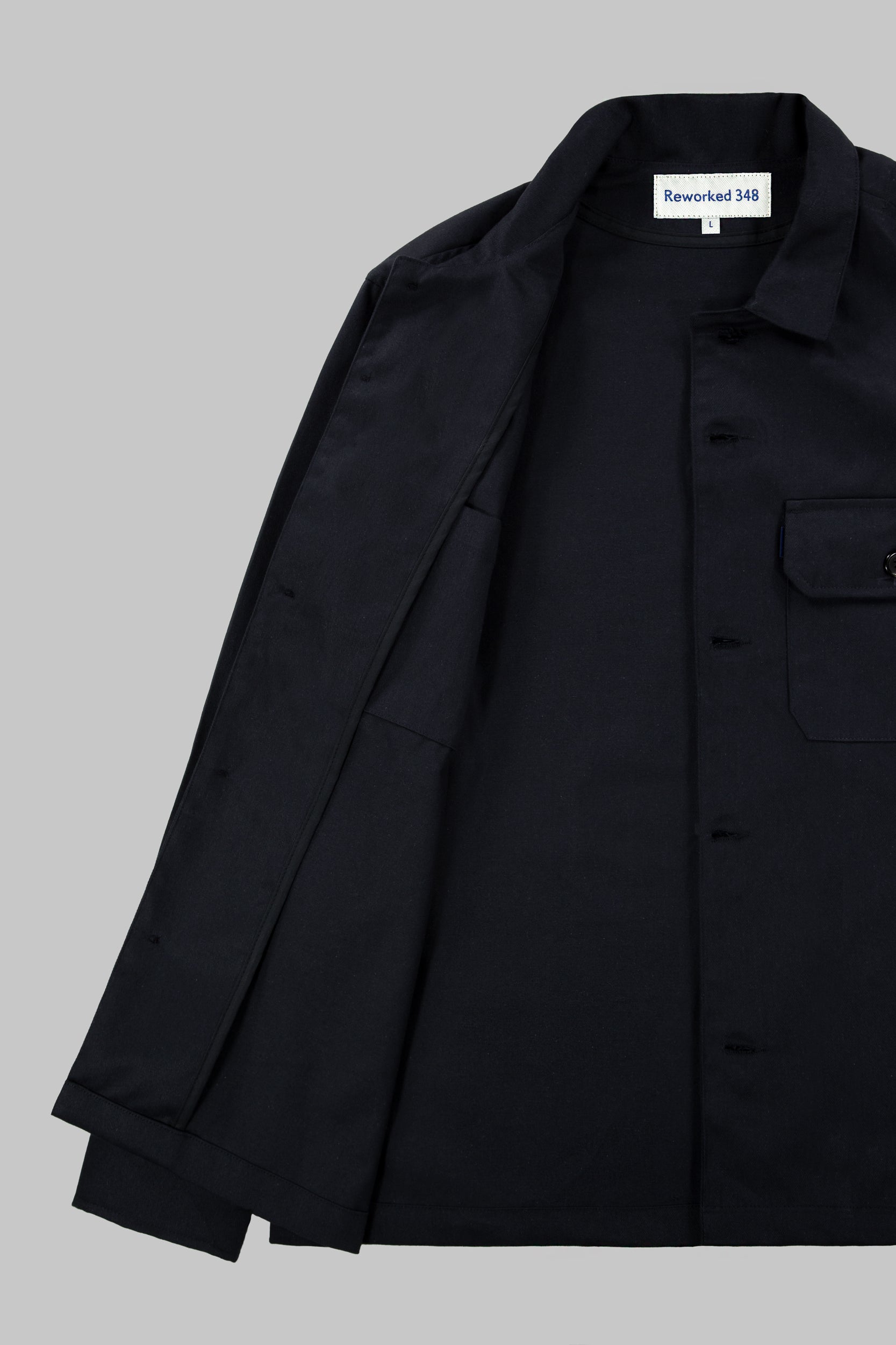 Darley Twill Overshirt Dark Navy Blue