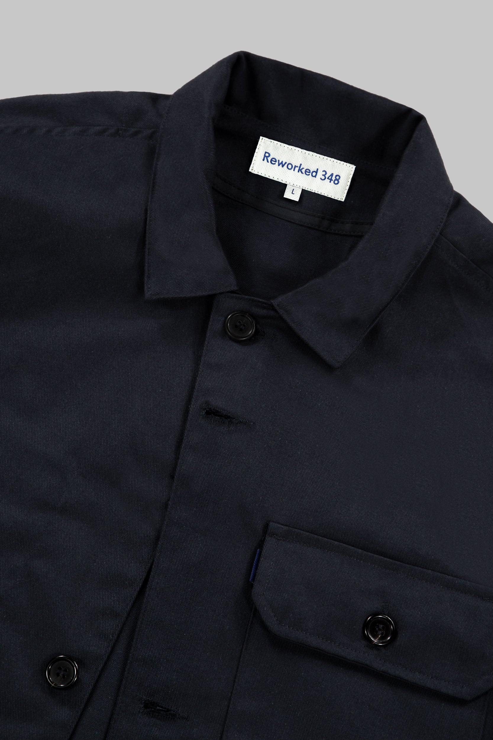 Darley Twill Overshirt Dark Navy Blue