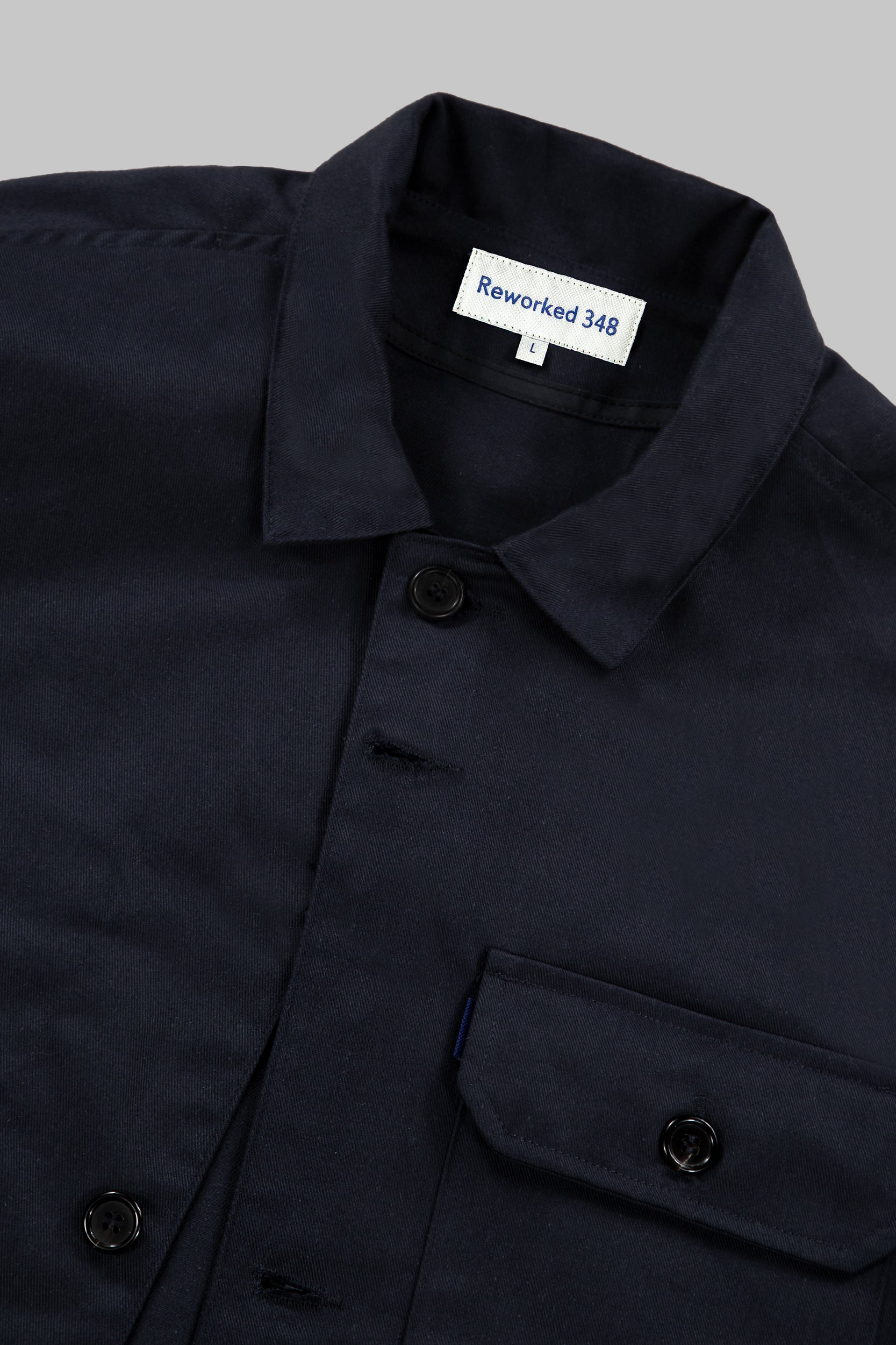 Darley Twill Overshirt Dark Navy Blue