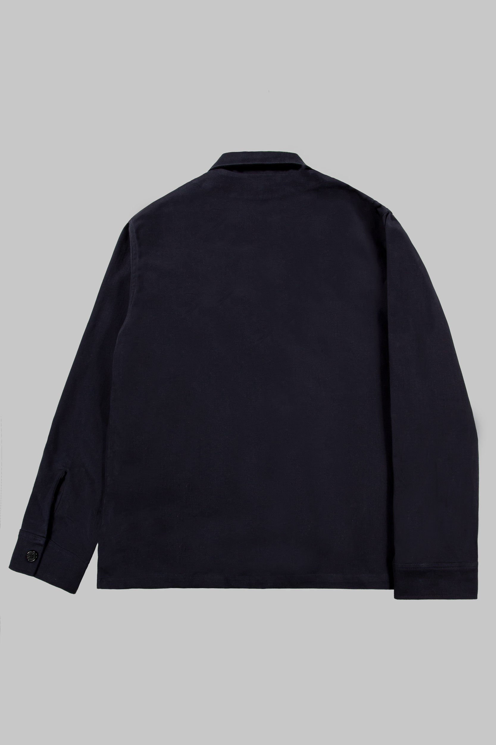 Mills Herringbone Overshirt Darkest Navy