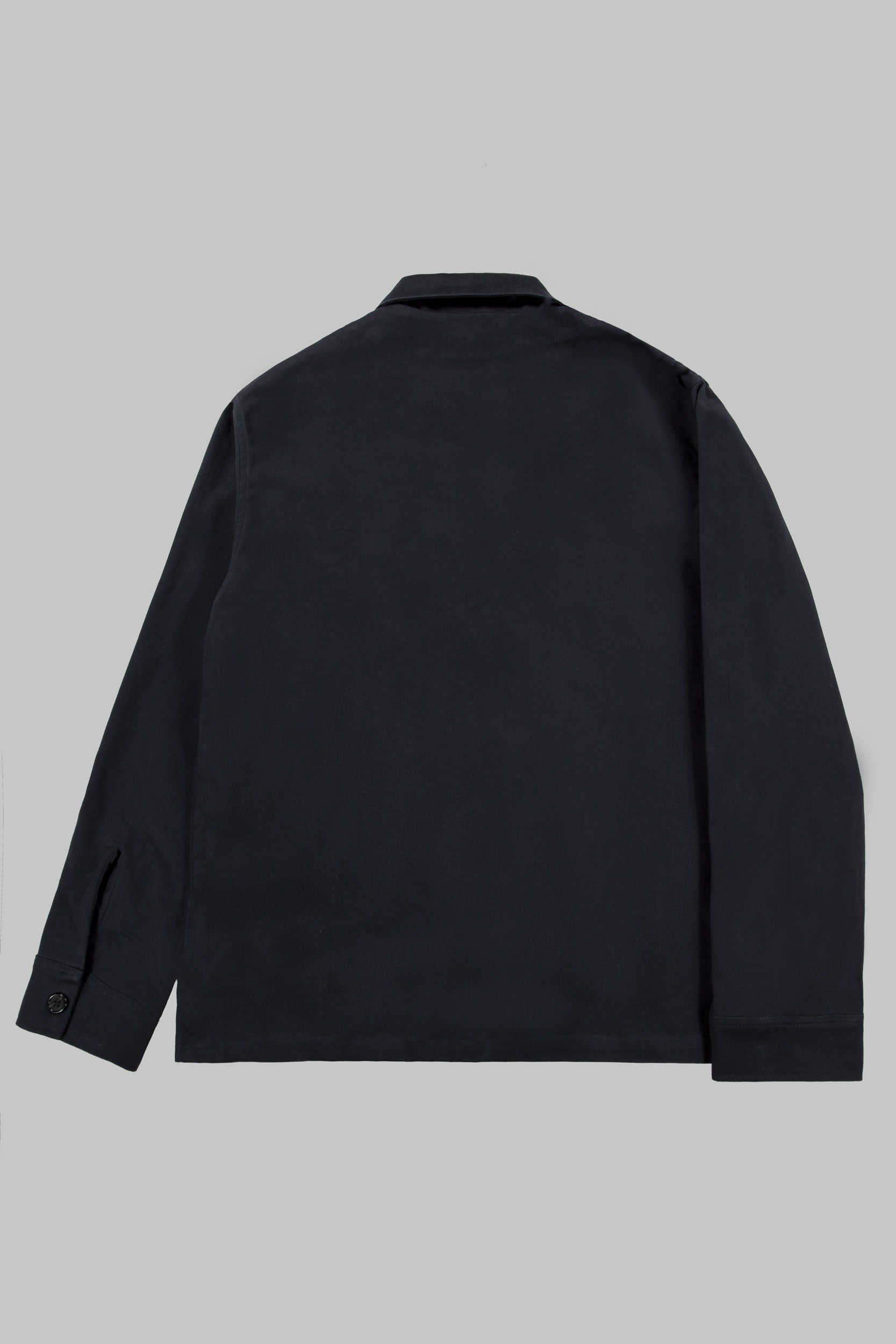 Mills Herringbone Overshirt Darkest Navy