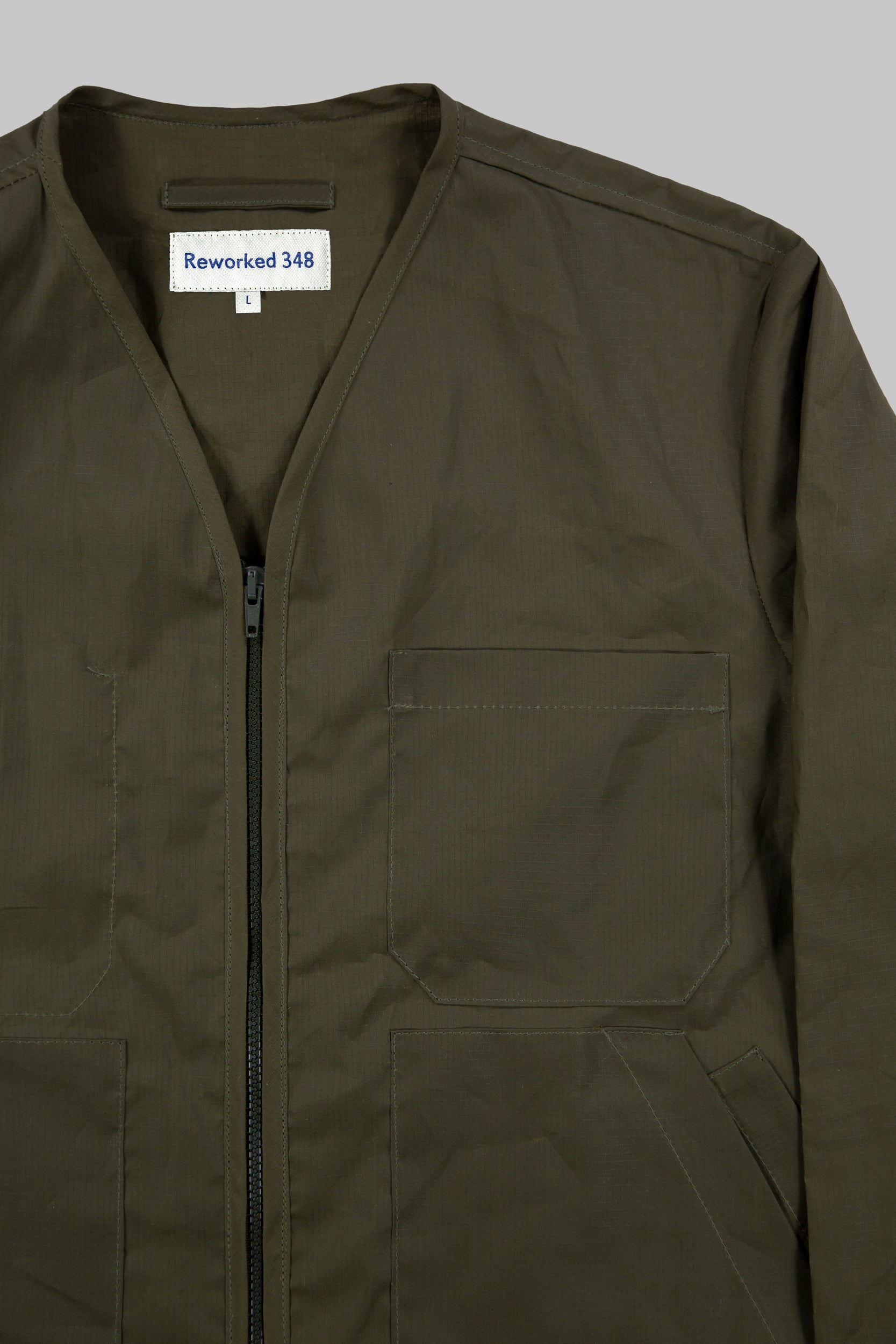 CRD Rip-Stop Zip Jacket Khaki – Reworked 348
