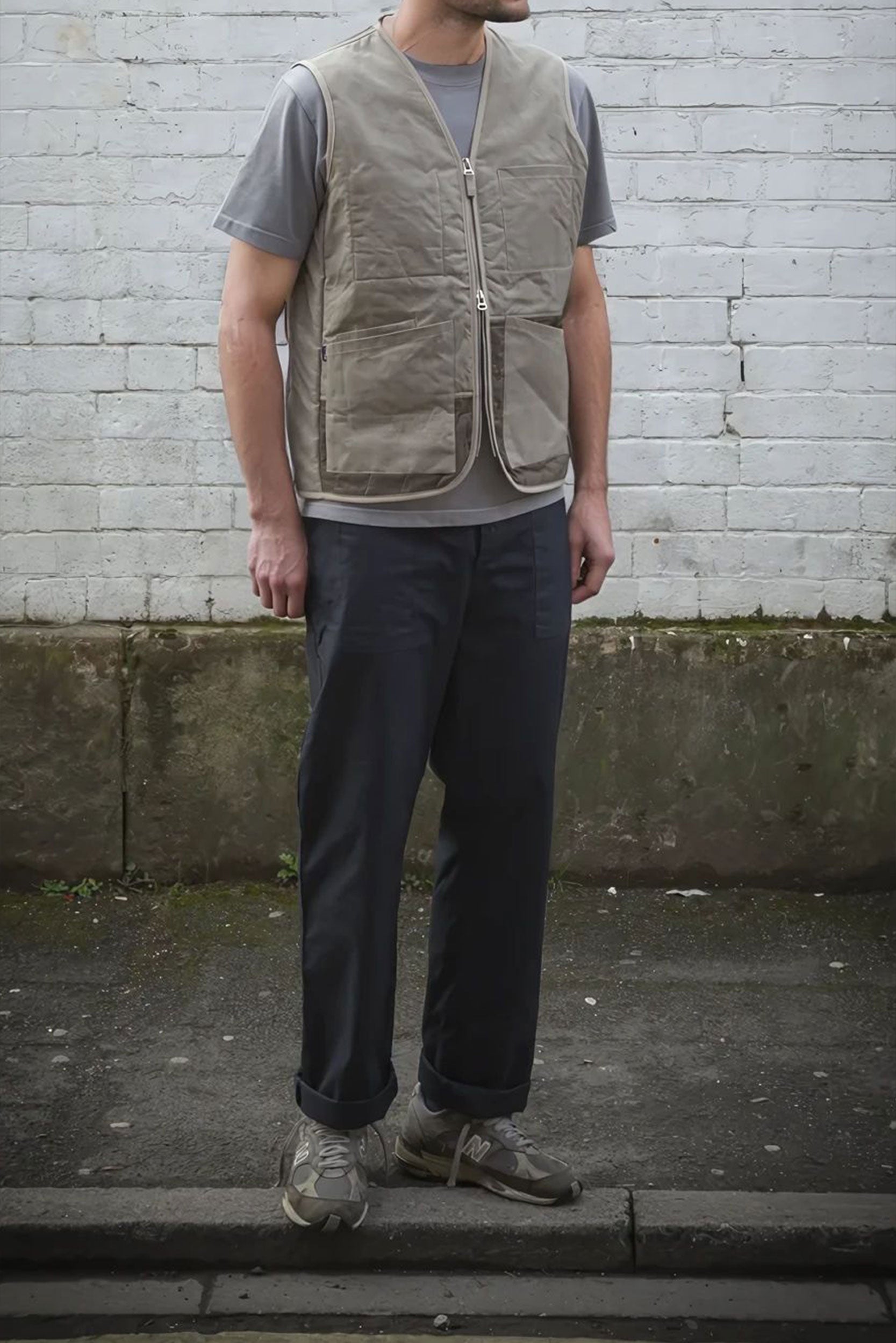 Rip-Stop Tank Panel V Vest Stone