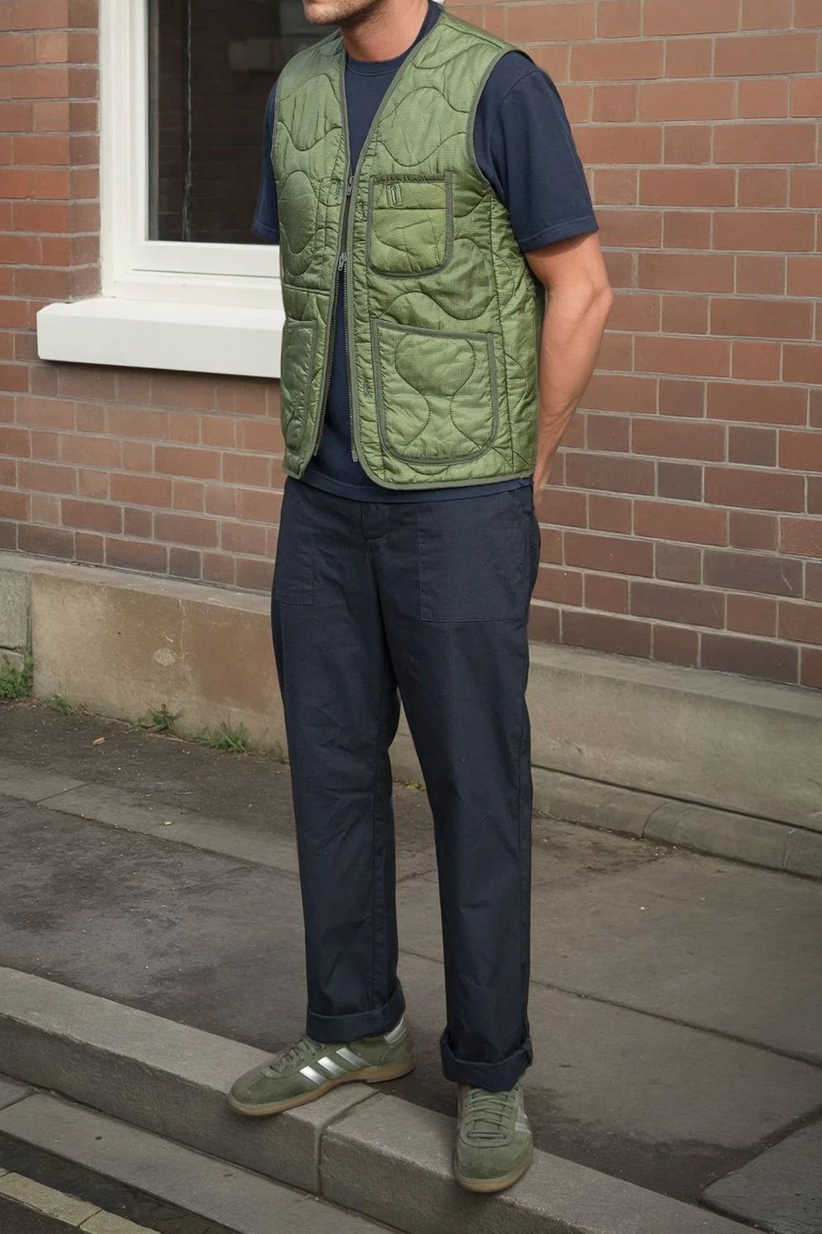 US M65 Liner Panel V Vest MK2 Green