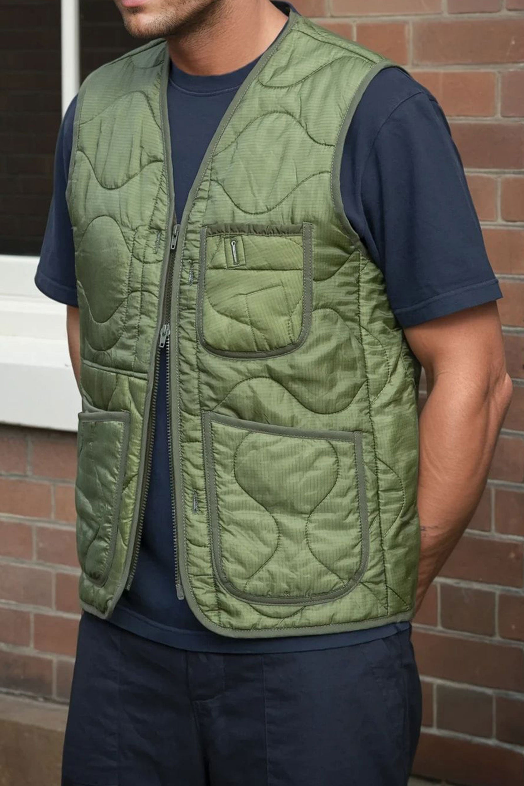 US M65 Liner Panel V Vest MK2 Green