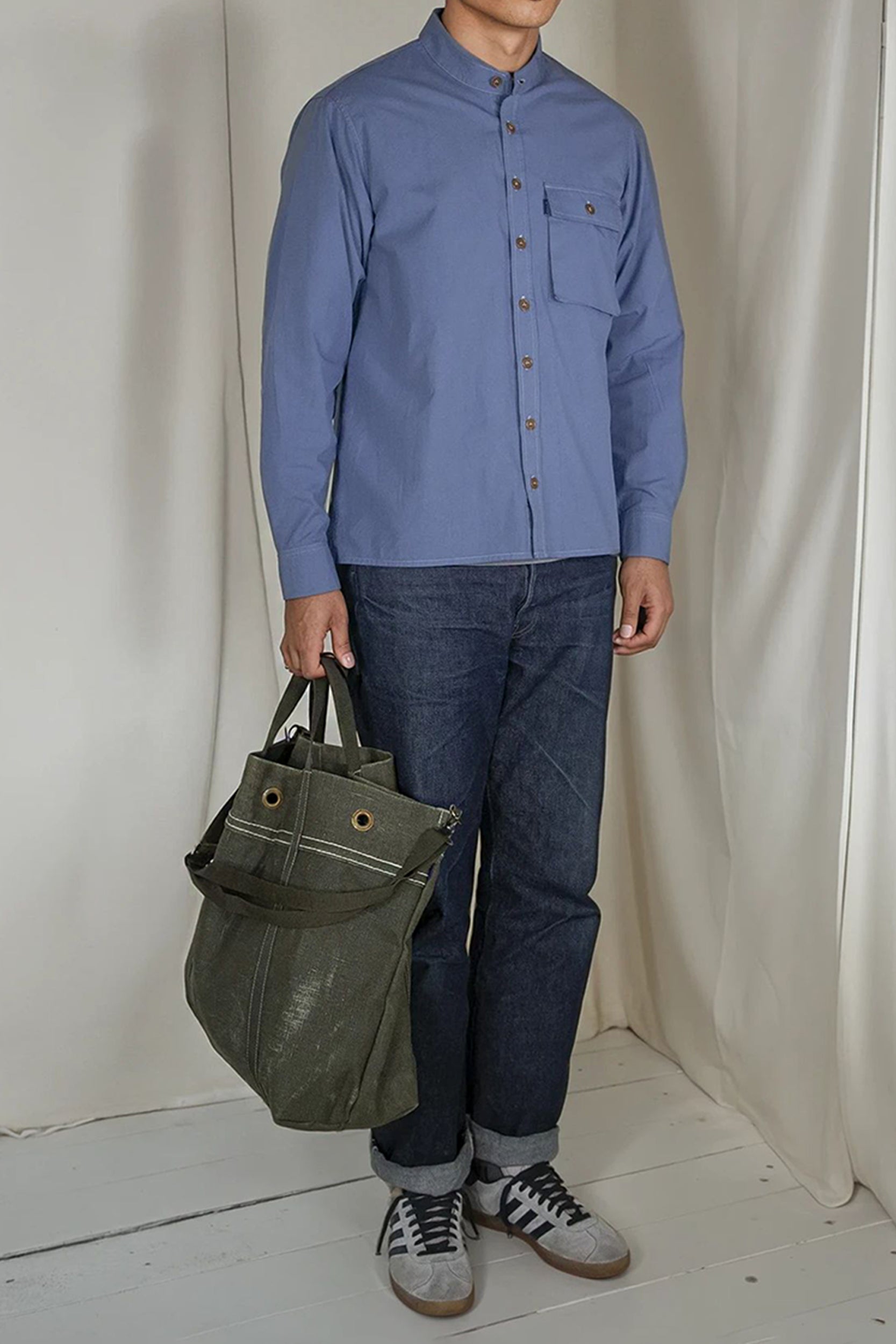 Poplin Nonno Shirt Pale Blue