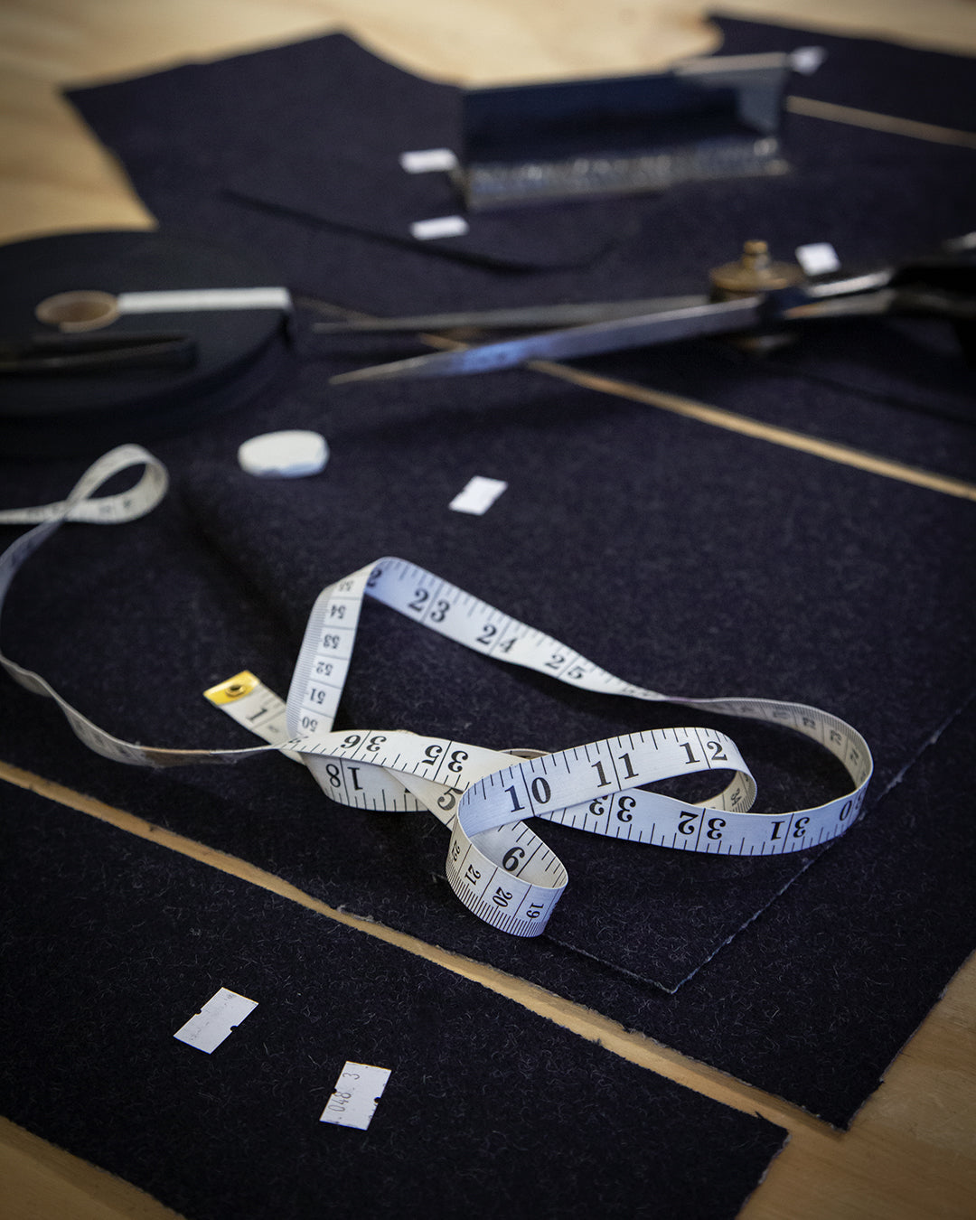 CRD Wool Button Jacket Dark Indigo