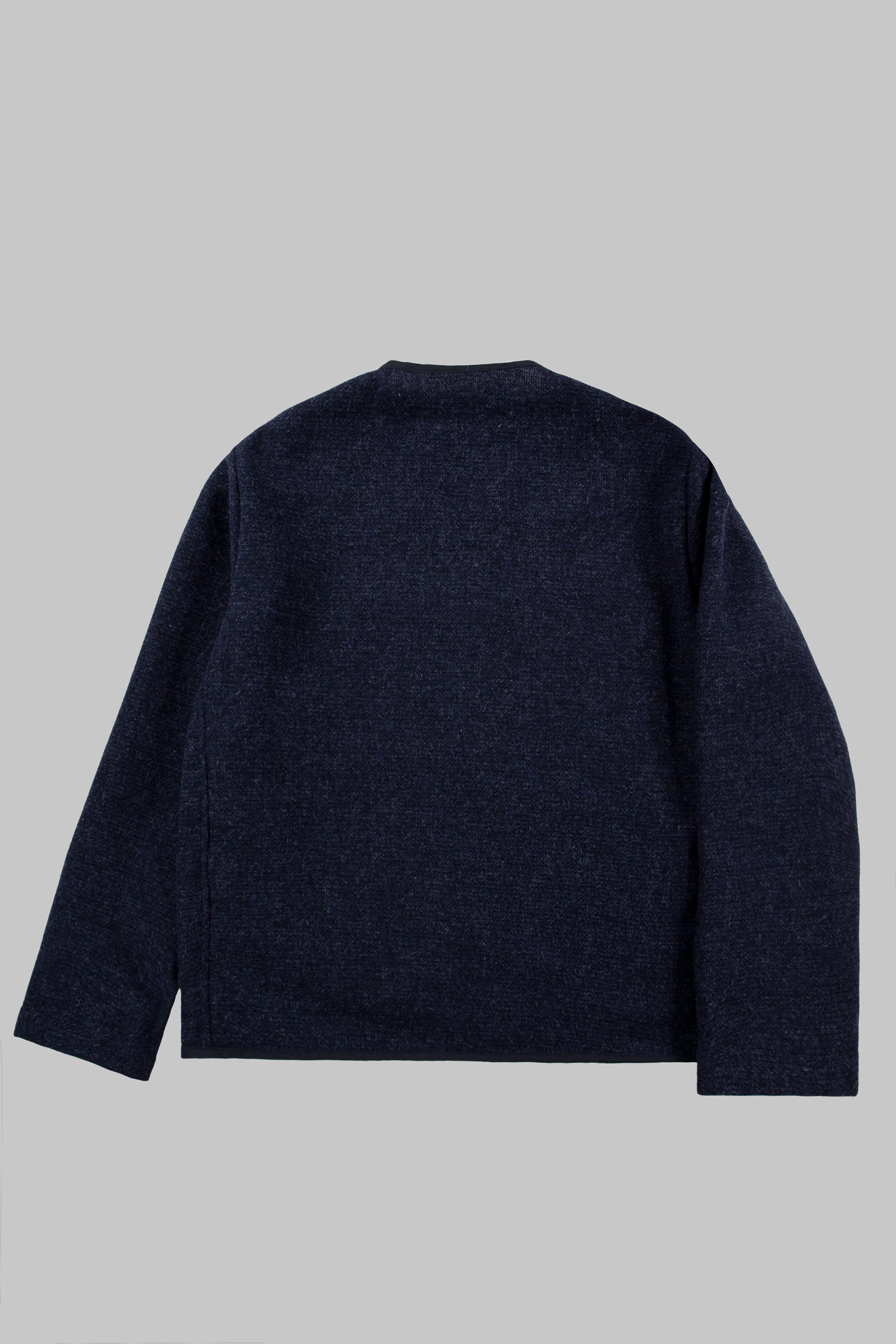 CRD Wool Button Jacket Navy Blue