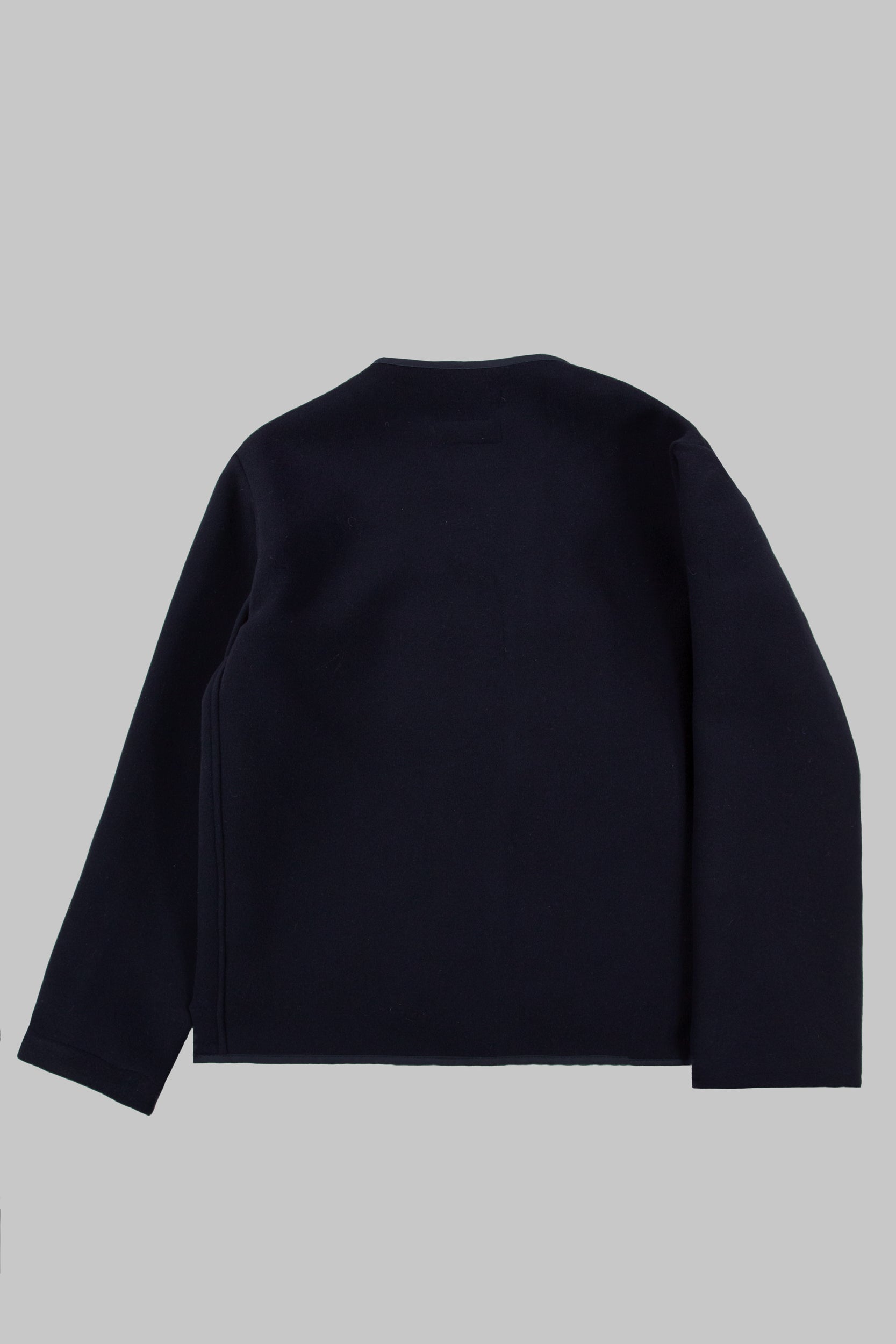 CRD Wool Button Jacket Darkest Navy Blue