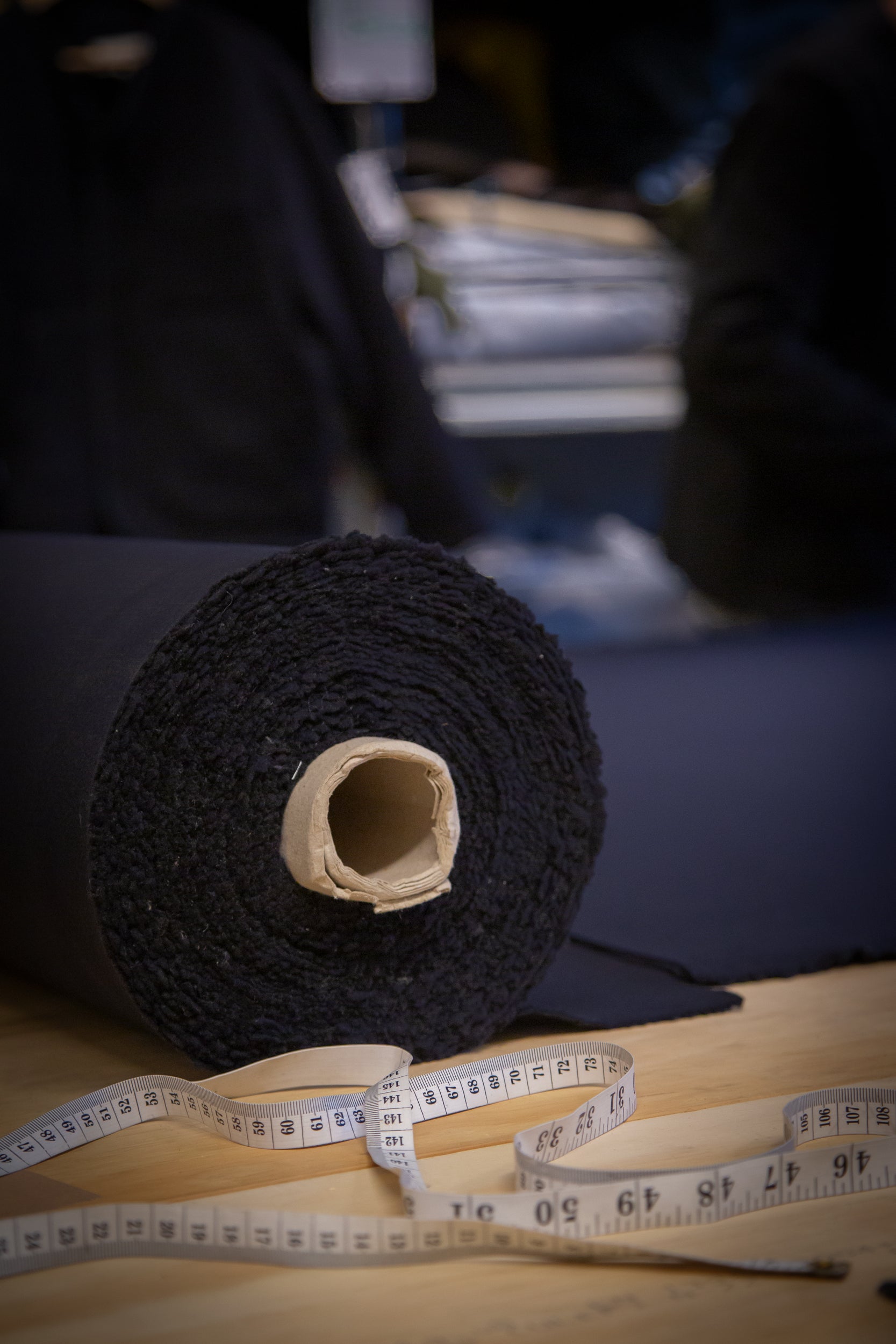 CRD Wool Button Jacket Darkest Navy Blue