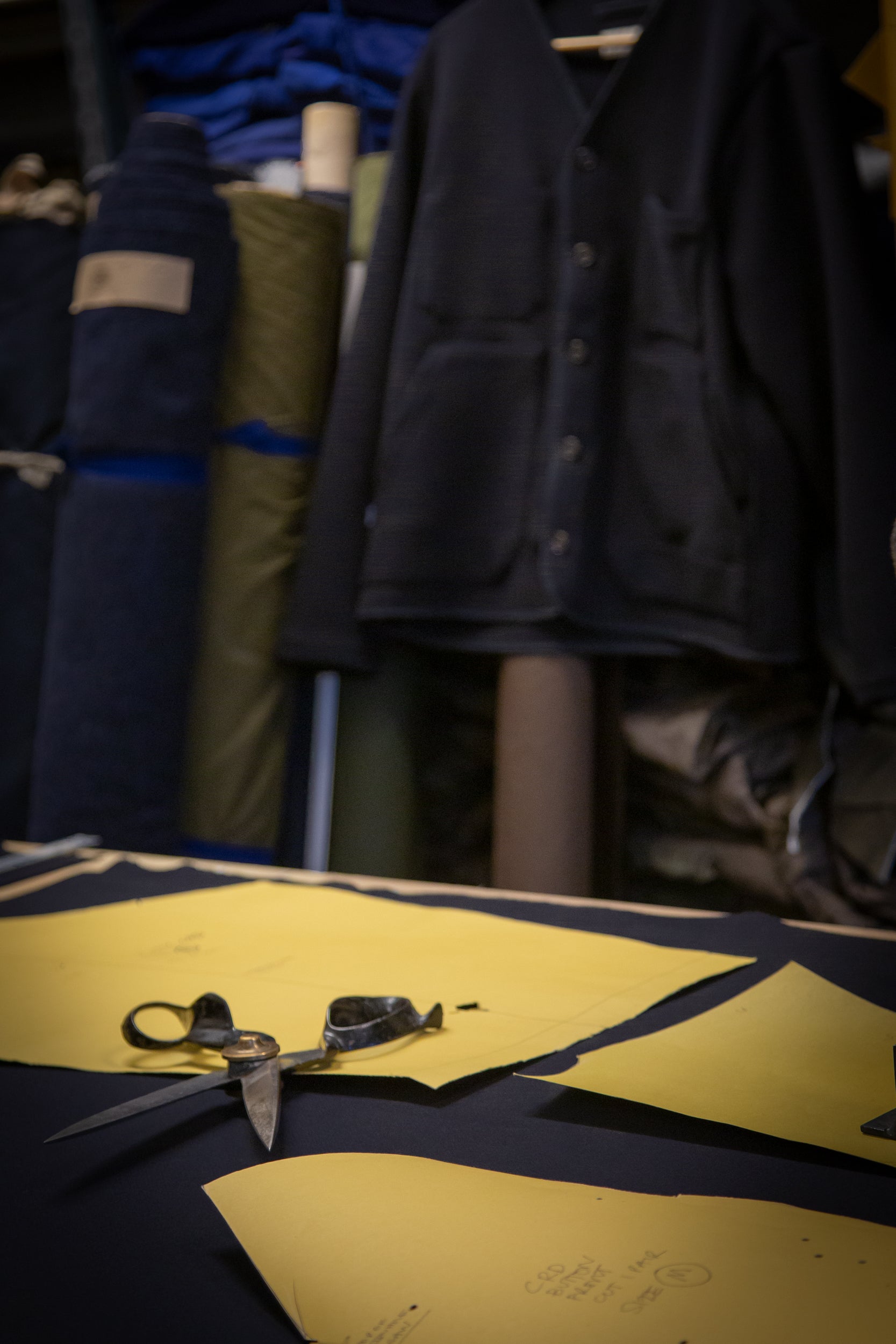 CRD Wool Button Jacket Darkest Navy Blue