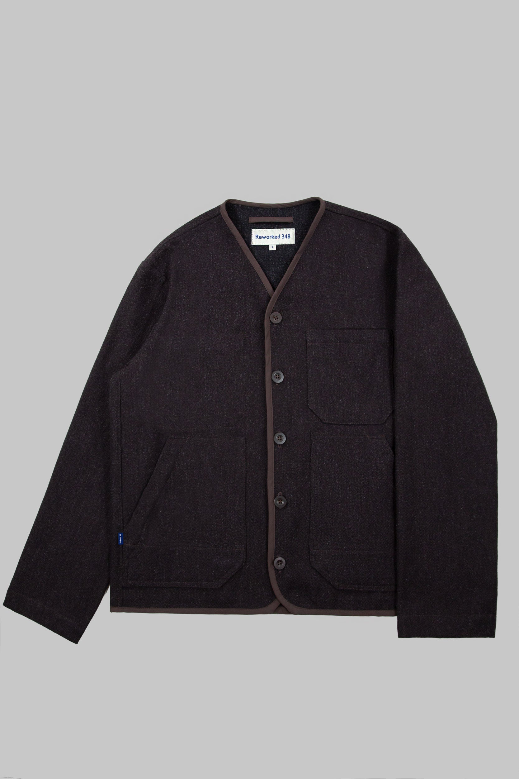 CRD Wool Button Jacket Mulberry