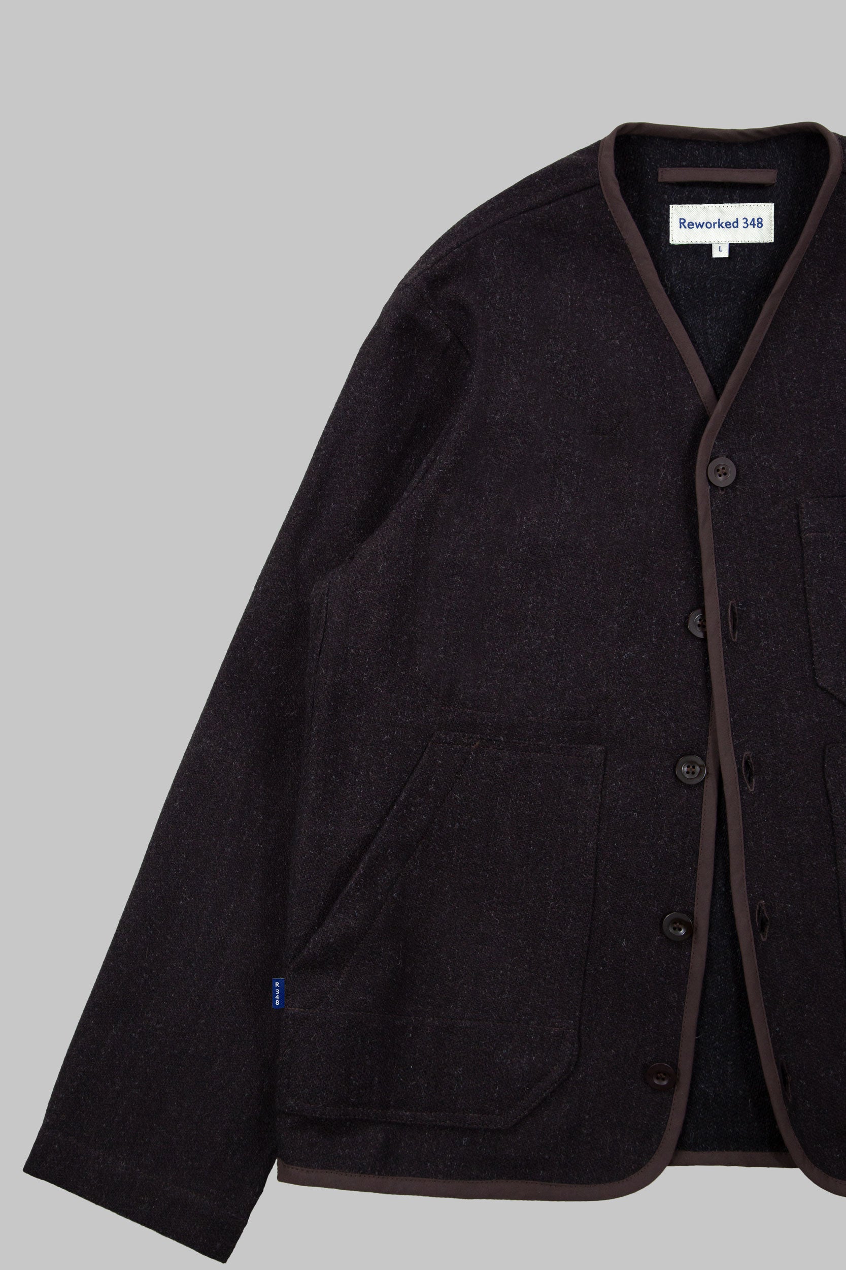 CRD Wool Button Jacket Mulberry