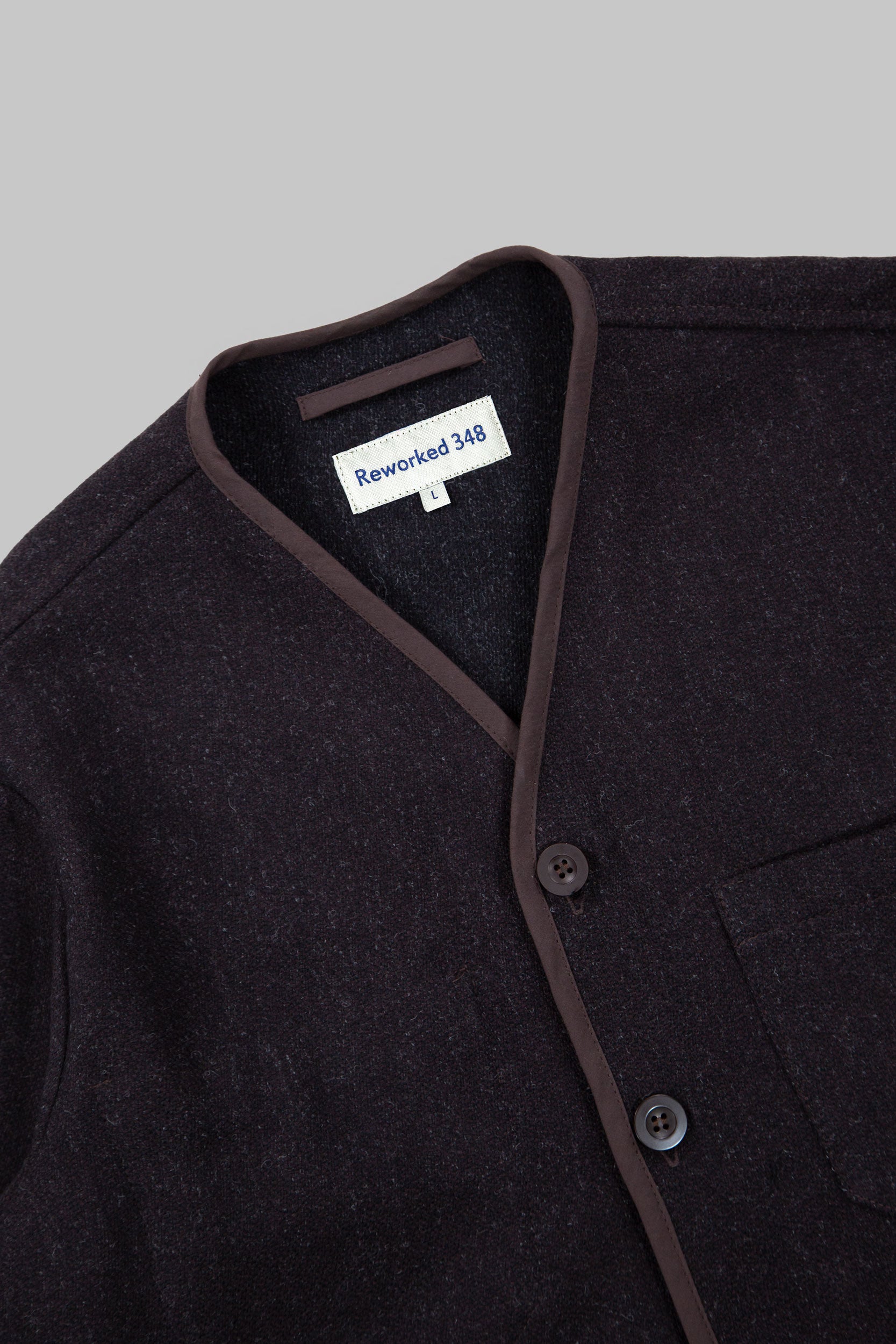 CRD Wool Button Jacket Mulberry