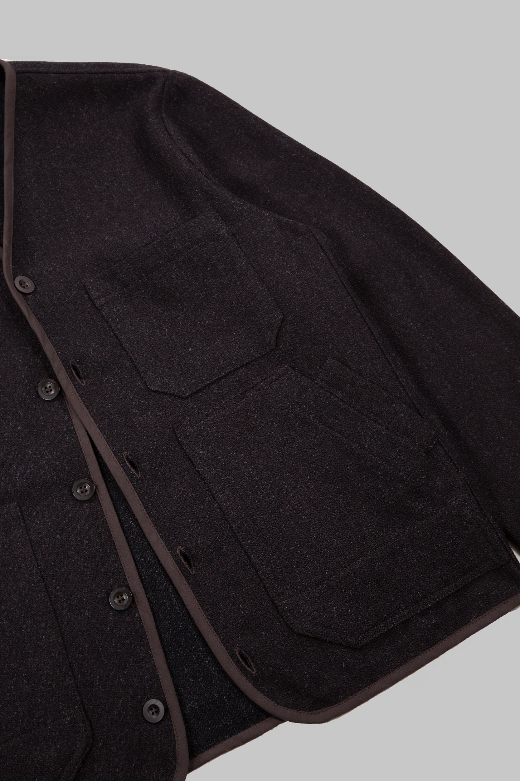 CRD Wool Button Jacket Mulberry