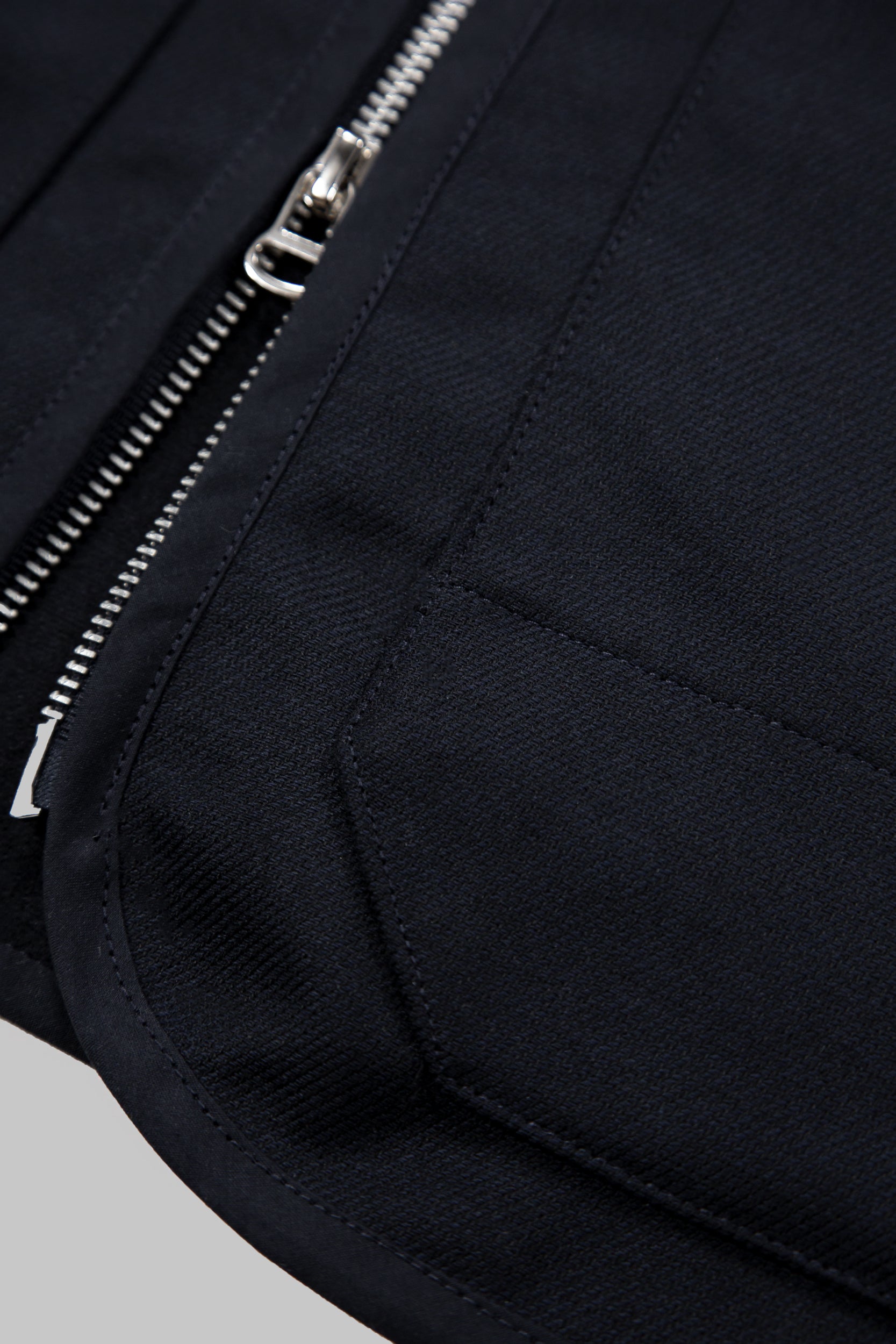 CRD Wool Zip Jacket Navy Blue