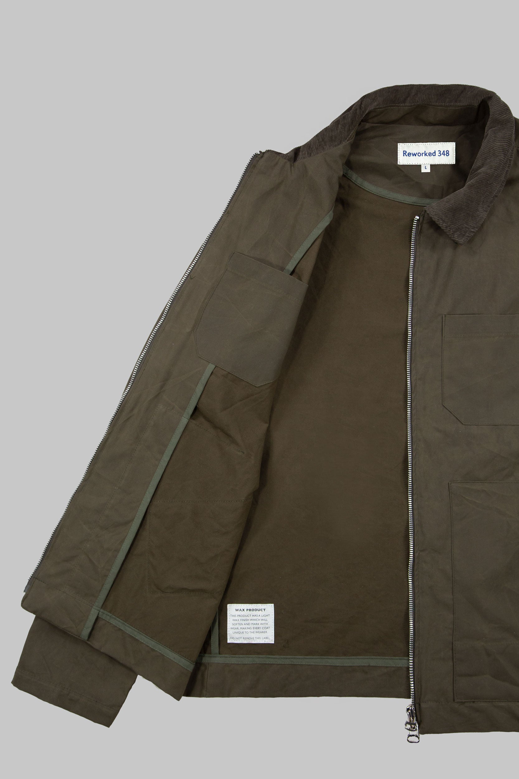 Works Wax Jacket Khaki