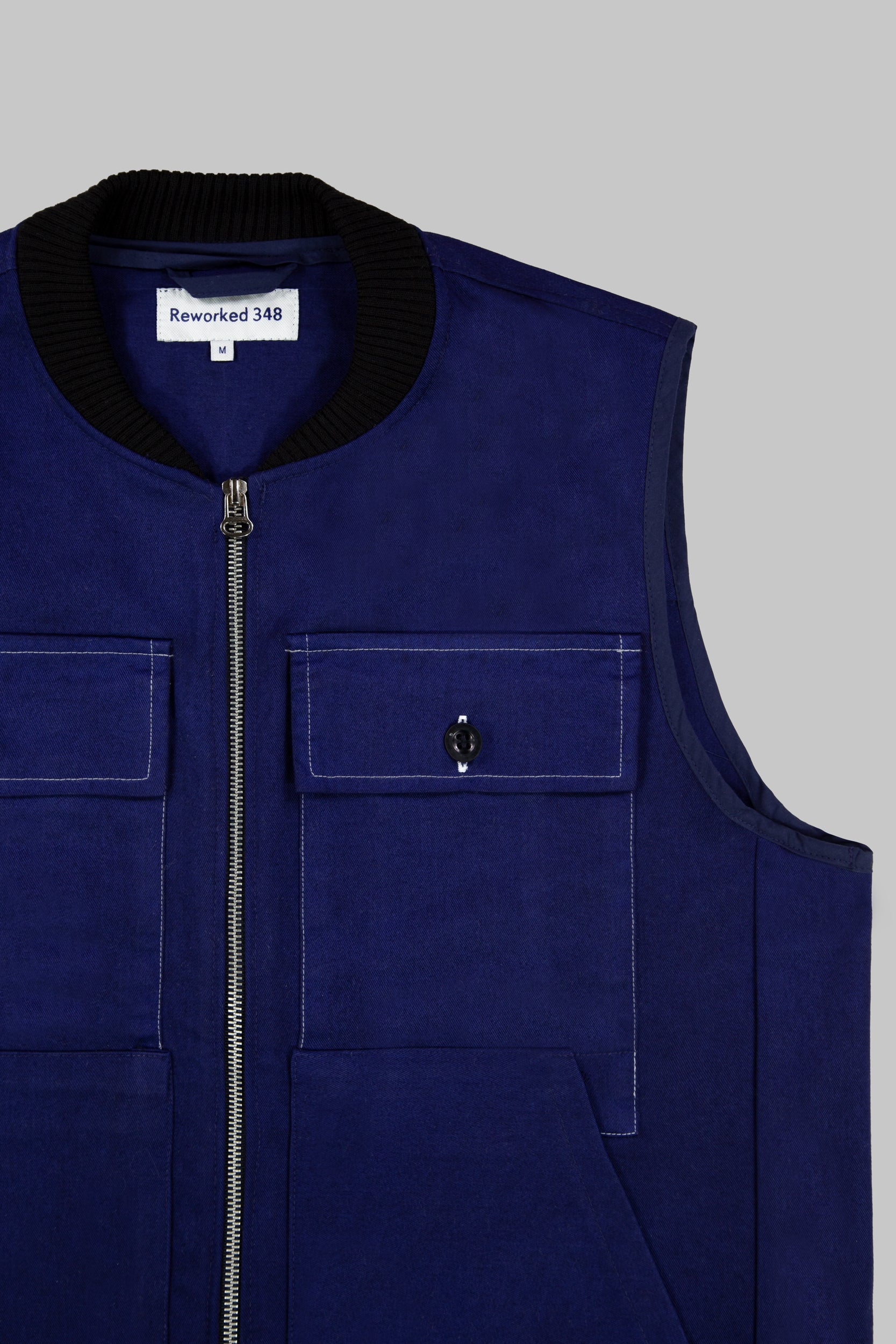 J Smith & Co Coverall Vest Works Blue